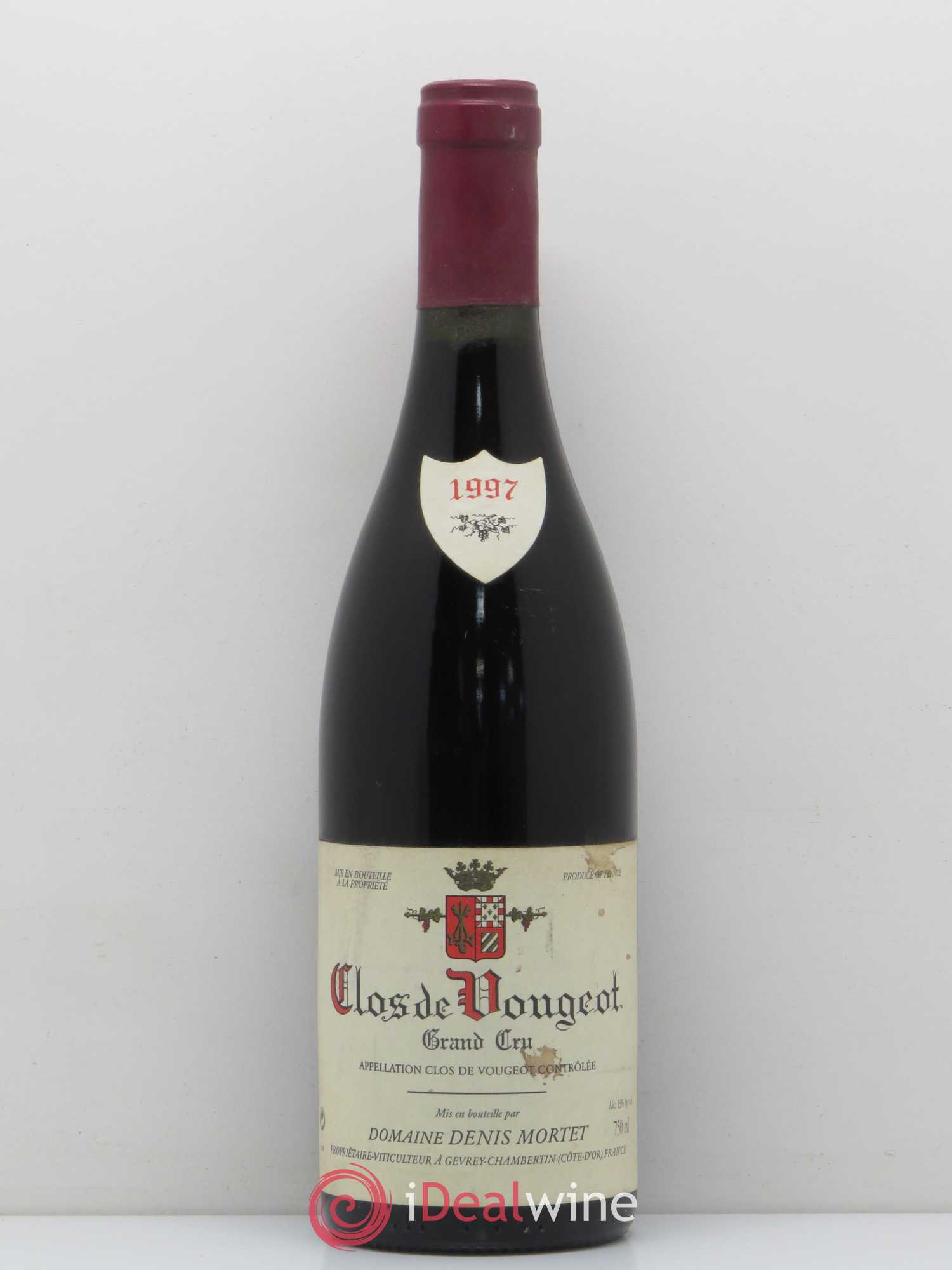 Clos de Vougeot Grand Cru Denis Mortet (Domaine) 1997 - Lot de 1 bouteille - 0