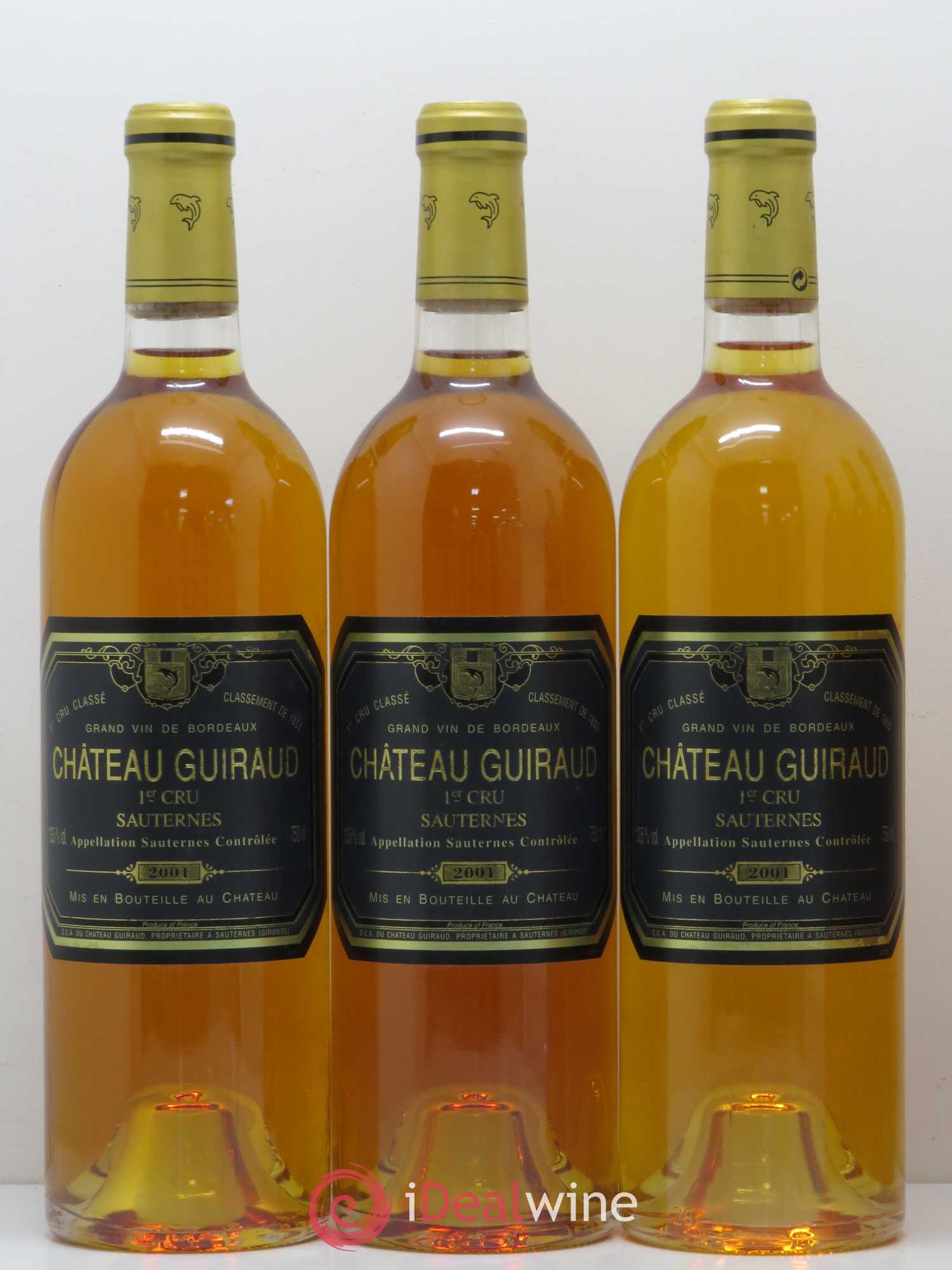 Château Guiraud 1er Grand Cru Classé 2001 - Lotto di 6 bottiglie - 1