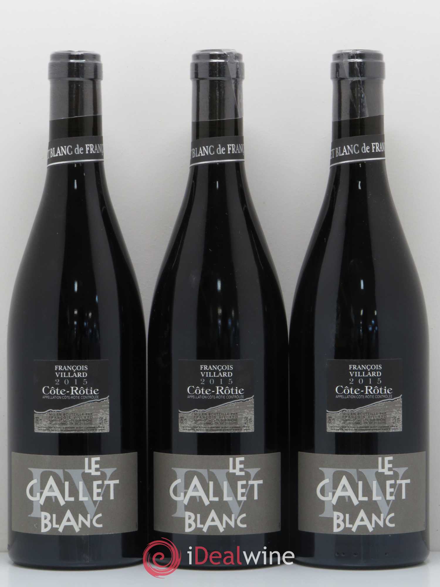 Côte-Rôtie Le Gallet Blanc François Villard 2015 - Lot de 3 bouteilles - 0