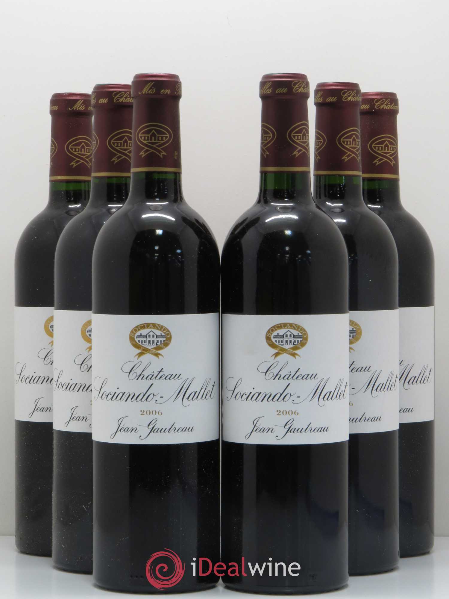 Château Sociando Mallet 2006 - Lot de 6 bouteilles - 0