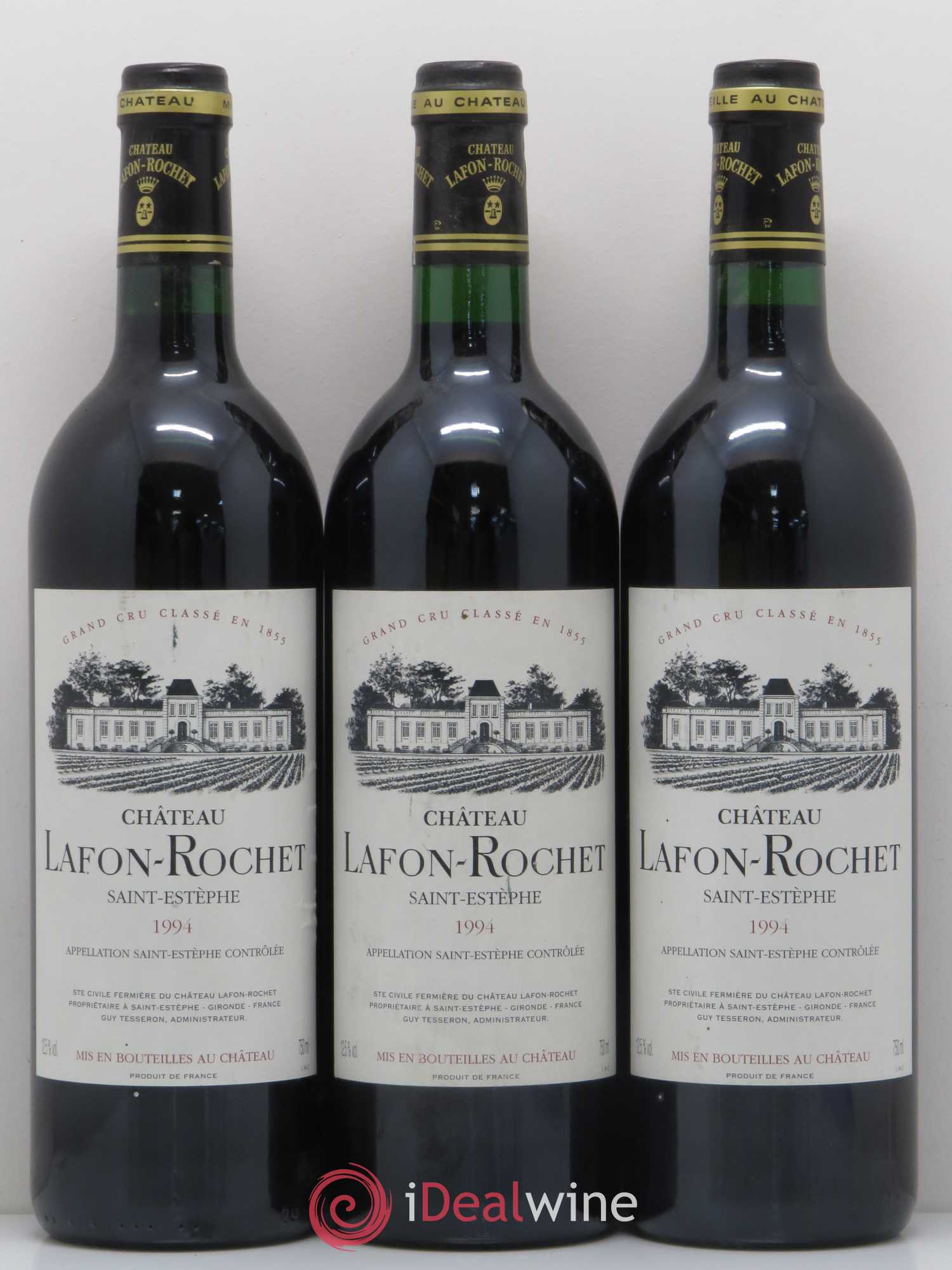 Château Lafon Rochet 4ème Grand Cru Classé 1994 - Lot de 3 bouteilles - 0