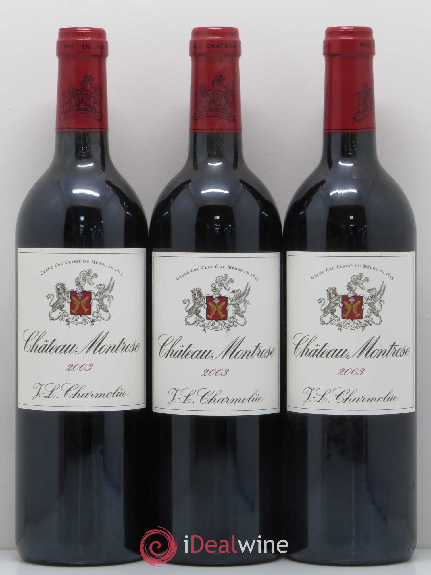 Château Montrose 2ème Grand Cru Classé 2003 - Lot de 3 bouteilles - 0