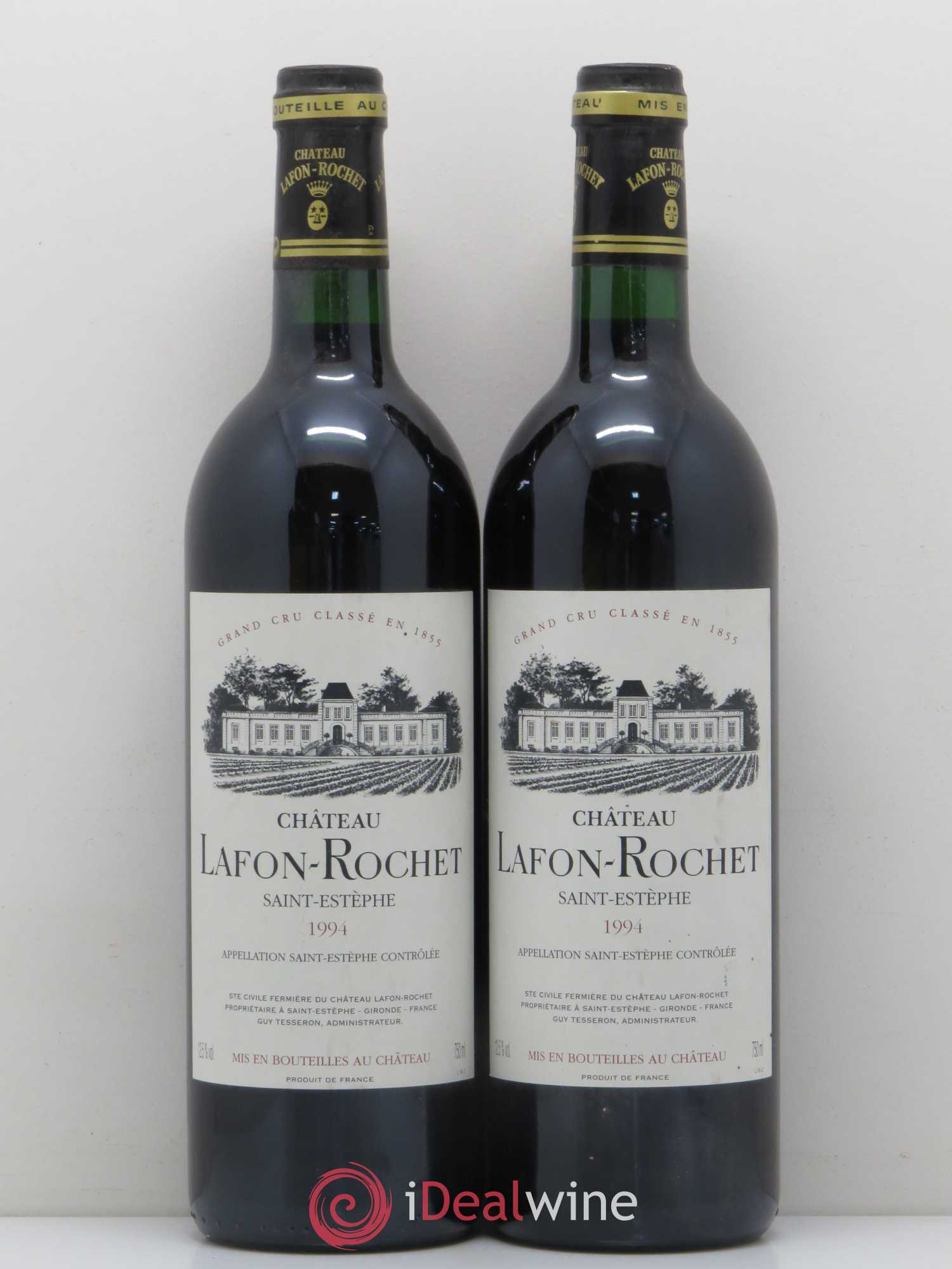 Château Lafon Rochet 4ème Grand Cru Classé 1994 - Lot de 2 bouteilles - 0