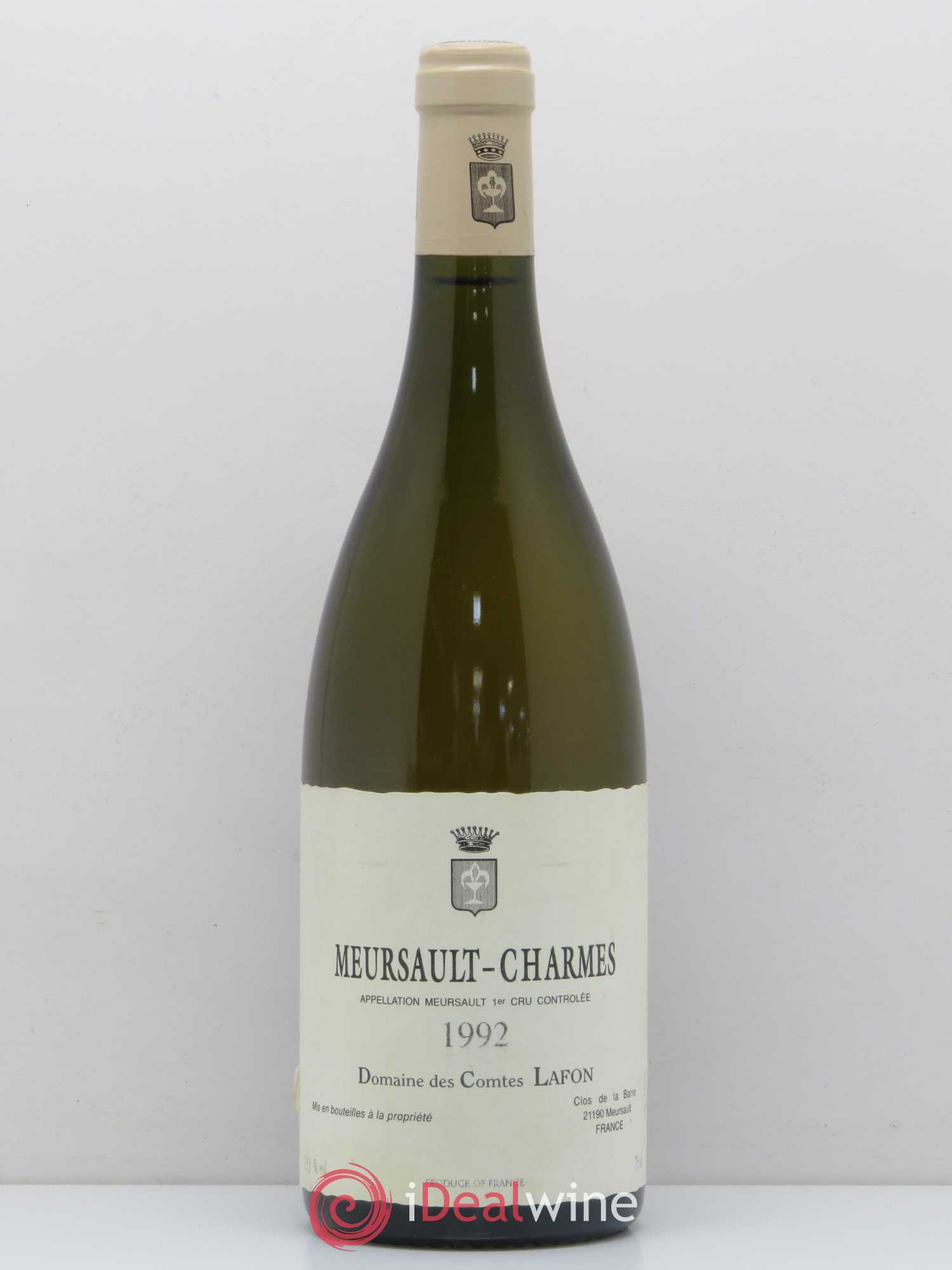 Meursault 1er Cru Charmes Comtes Lafon (Domaine des) 1992 - Lot de 1 bouteille - 0