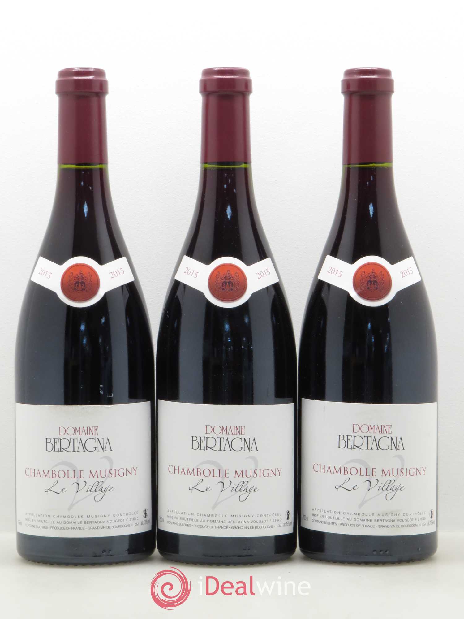 Chambolle-Musigny Le Village Bertagna 2015 - Lot de 3 bouteilles - 0