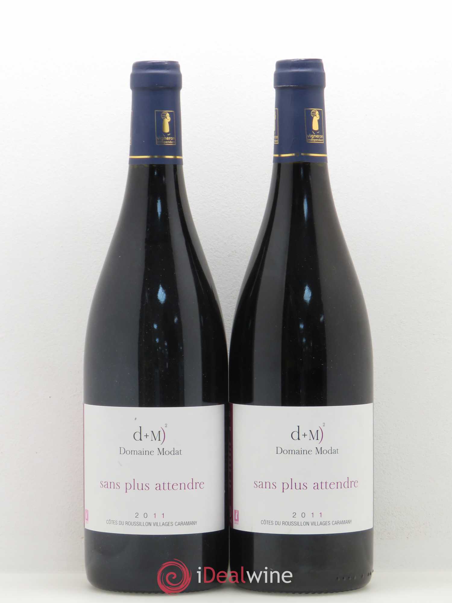 Côtes du Roussillon Villages Caramany Modat (Domaine) Sans plus attendre 2011 - Lot de 2 bouteilles - 0