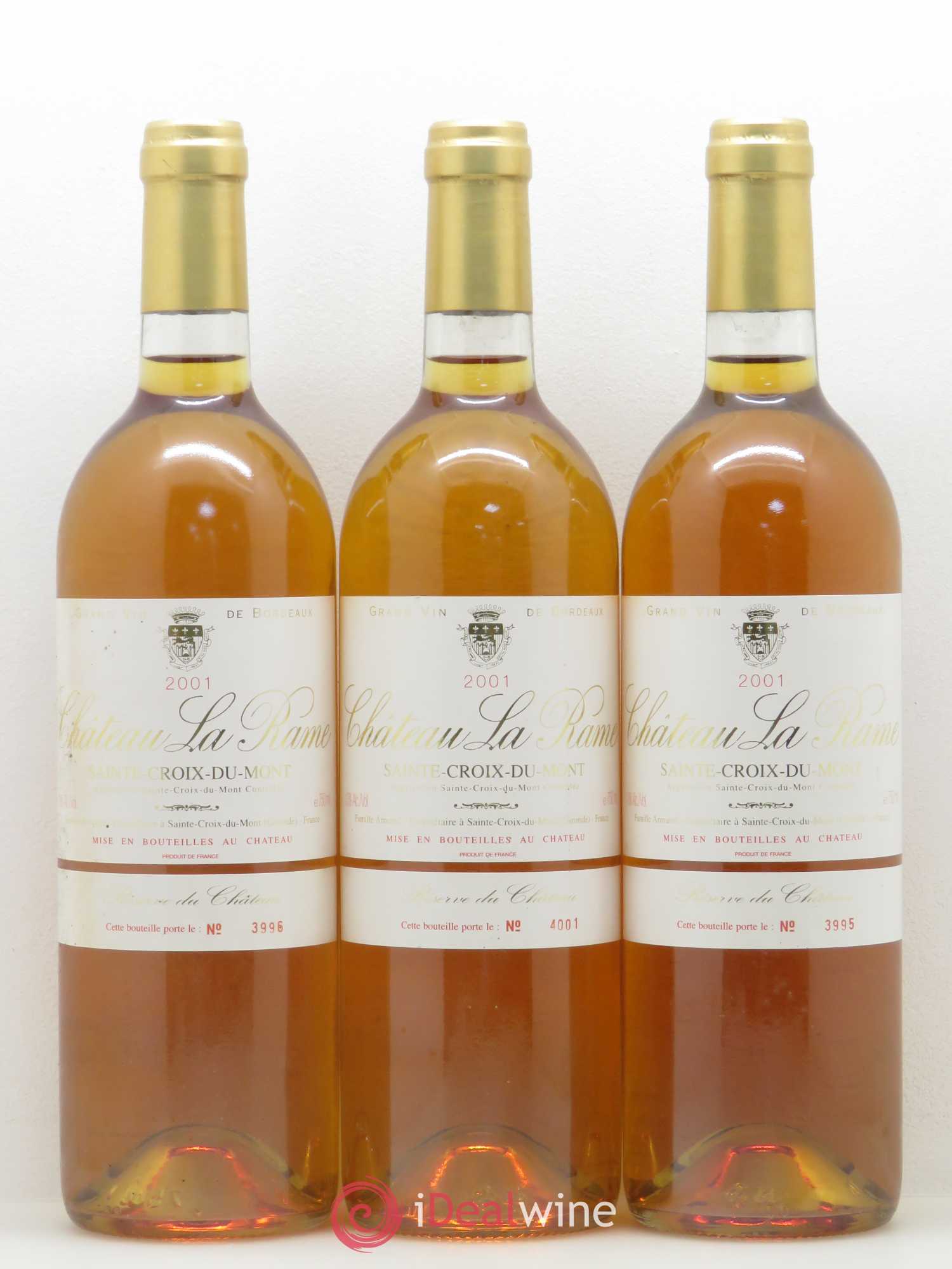Sainte-Croix-du-Mont Château La Rame 2001 - Lot de 6 bouteilles - 2