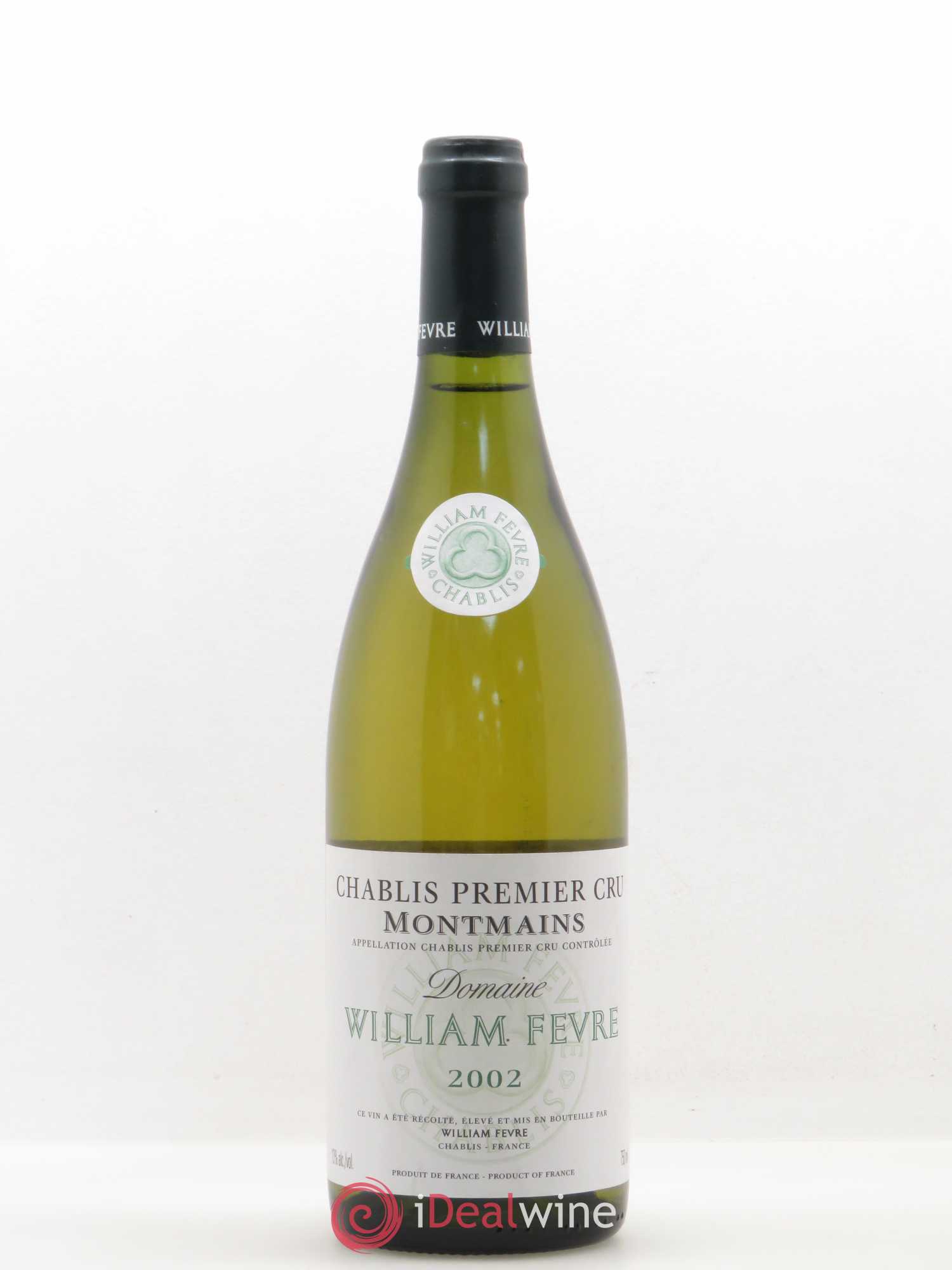 Chablis 1er Cru Montmains William Fèvre 2002 - Lot de 1 bouteille - 0