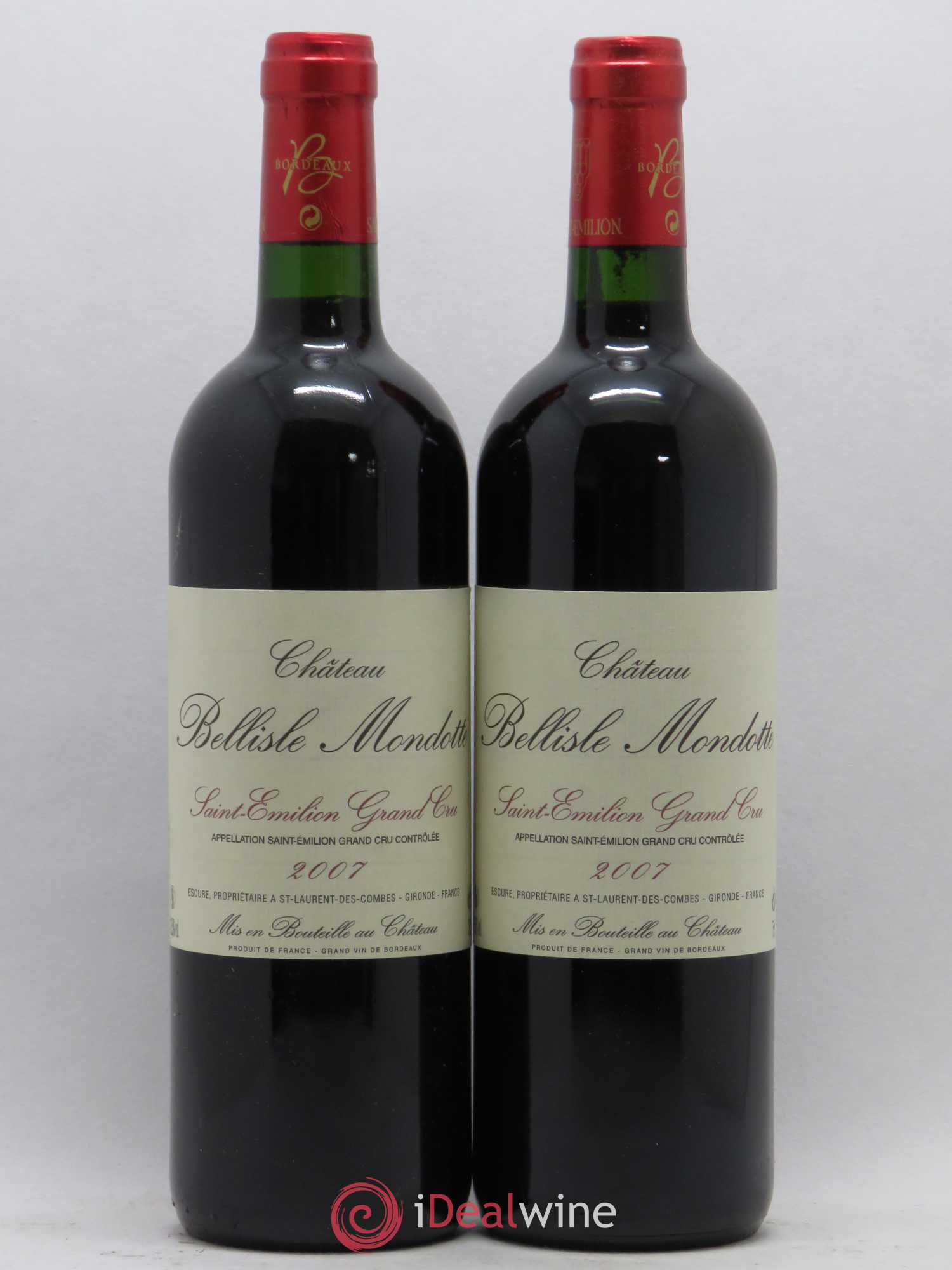 Château Bellisle Mondotte 2007 - Lot de 2 bouteilles - 0
