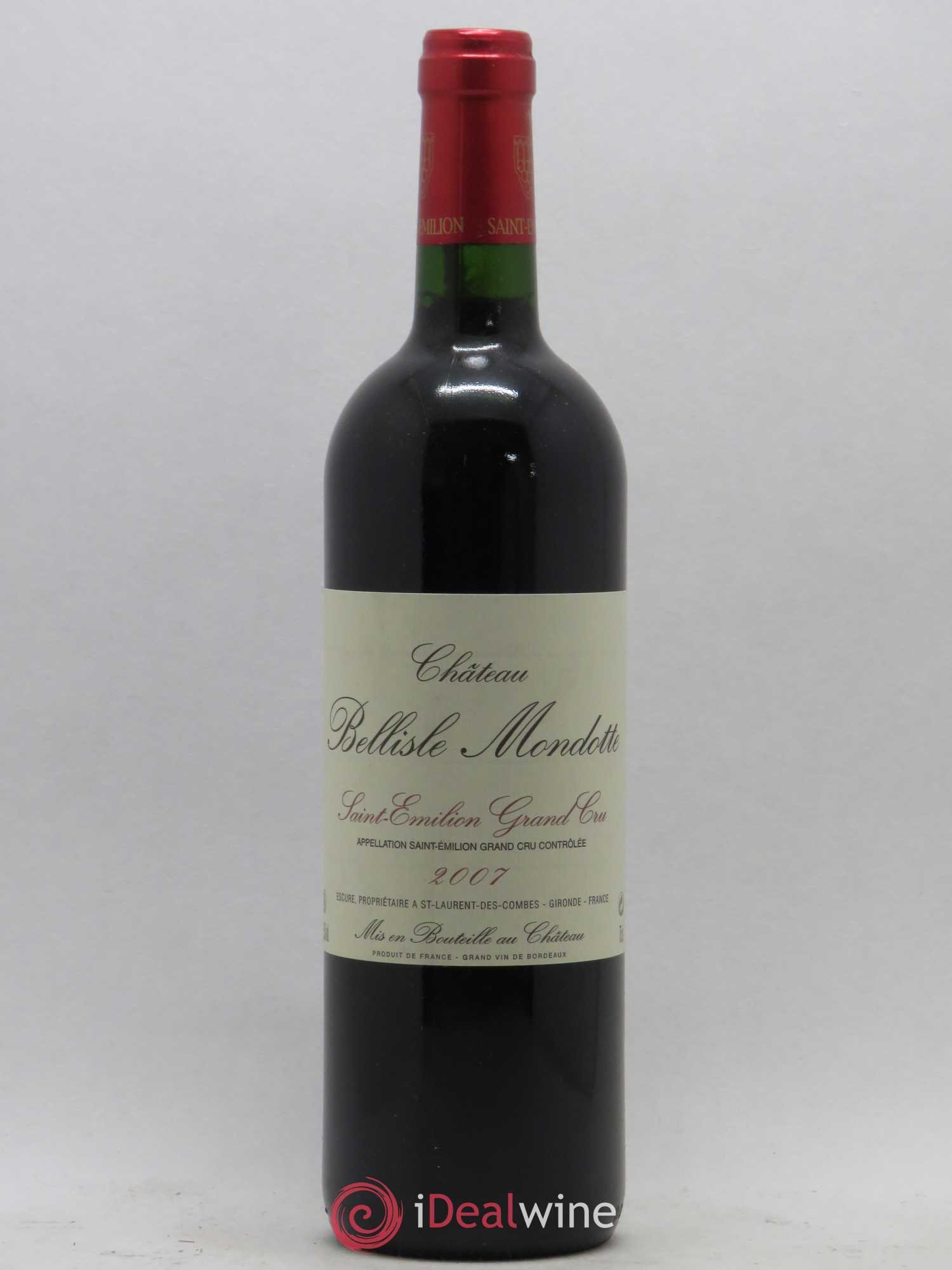 Château Bellisle Mondotte 2007 - Lot de 1 bouteille - 0