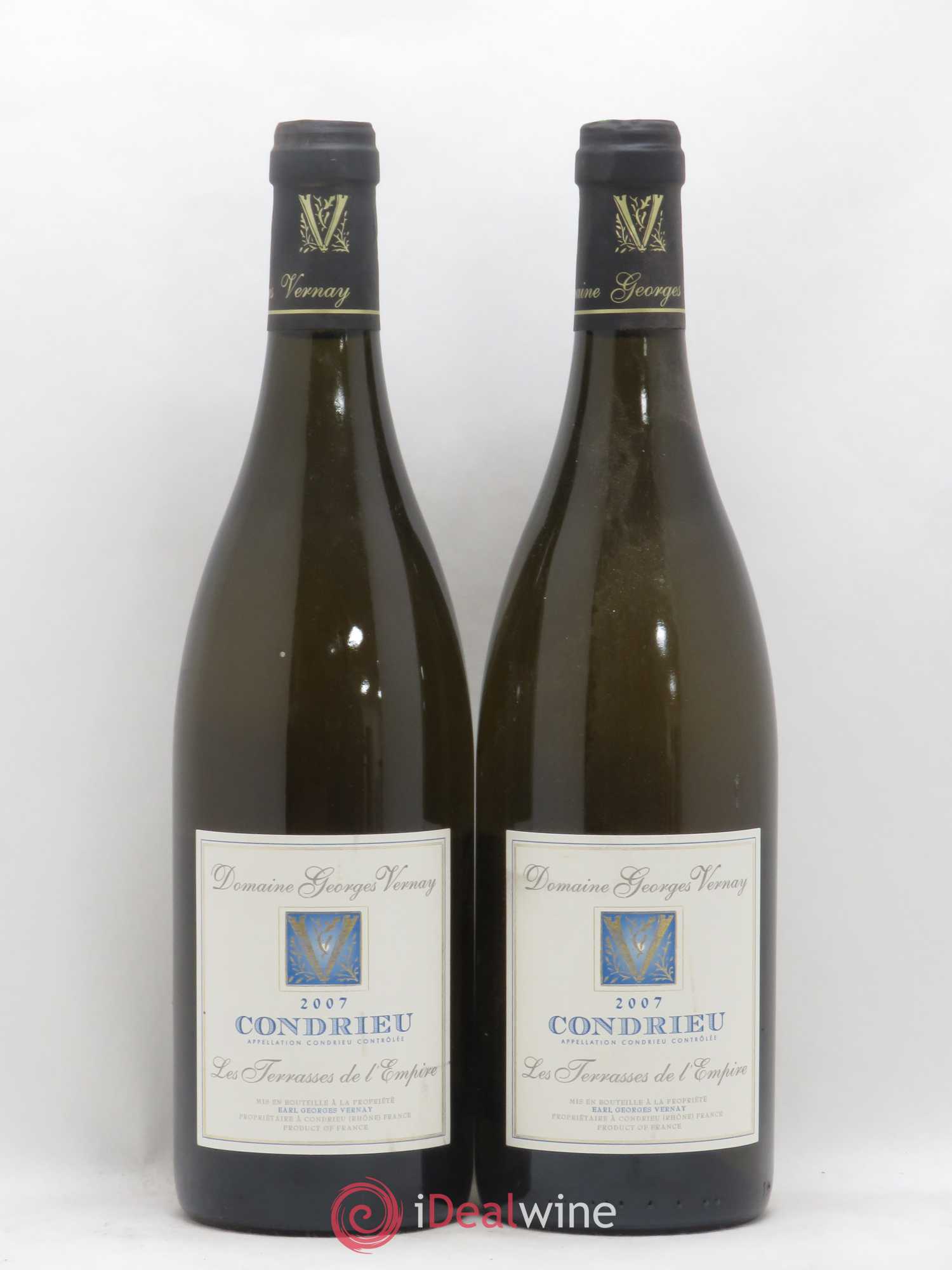 Condrieu Terrasses de l'Empire Georges Vernay 2007 - Lot de 2 bouteilles - 0