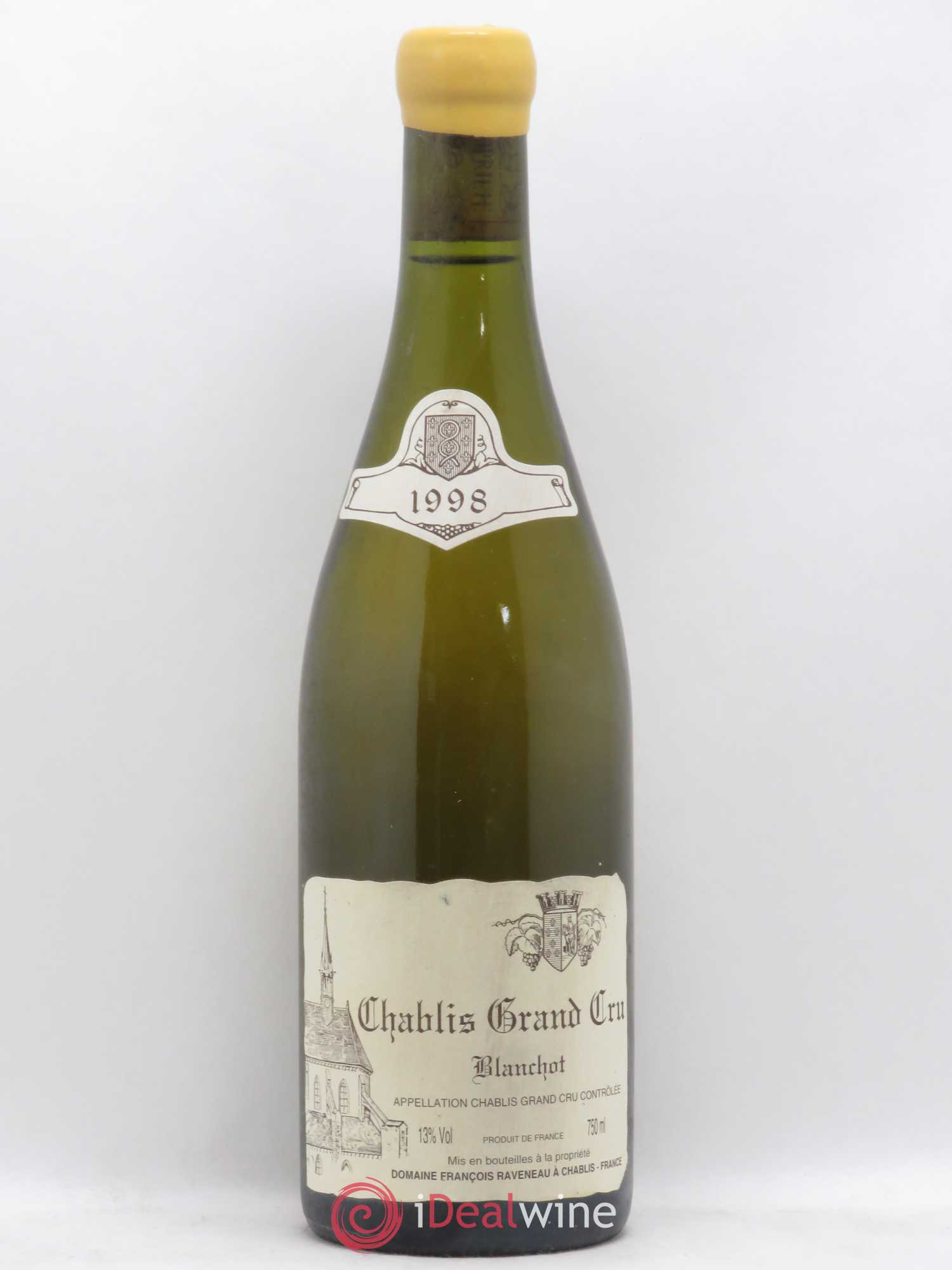 Chablis Grand Cru Blanchot Raveneau (Domaine) 1998 - Lot de 1 bouteille - 0