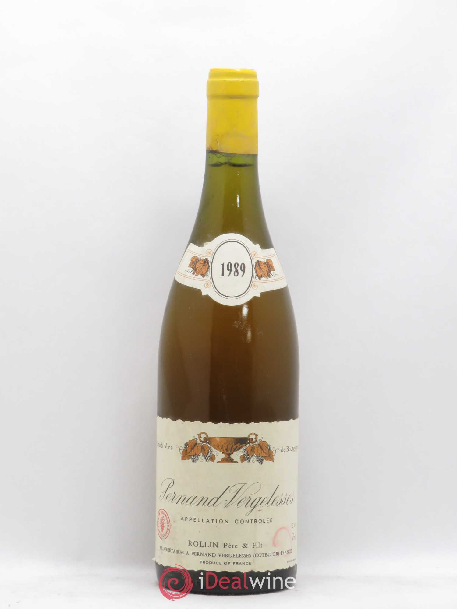 Pernand-Vergelesses Domaine Rollin 1989 - Posten von 1 Flasche - 0