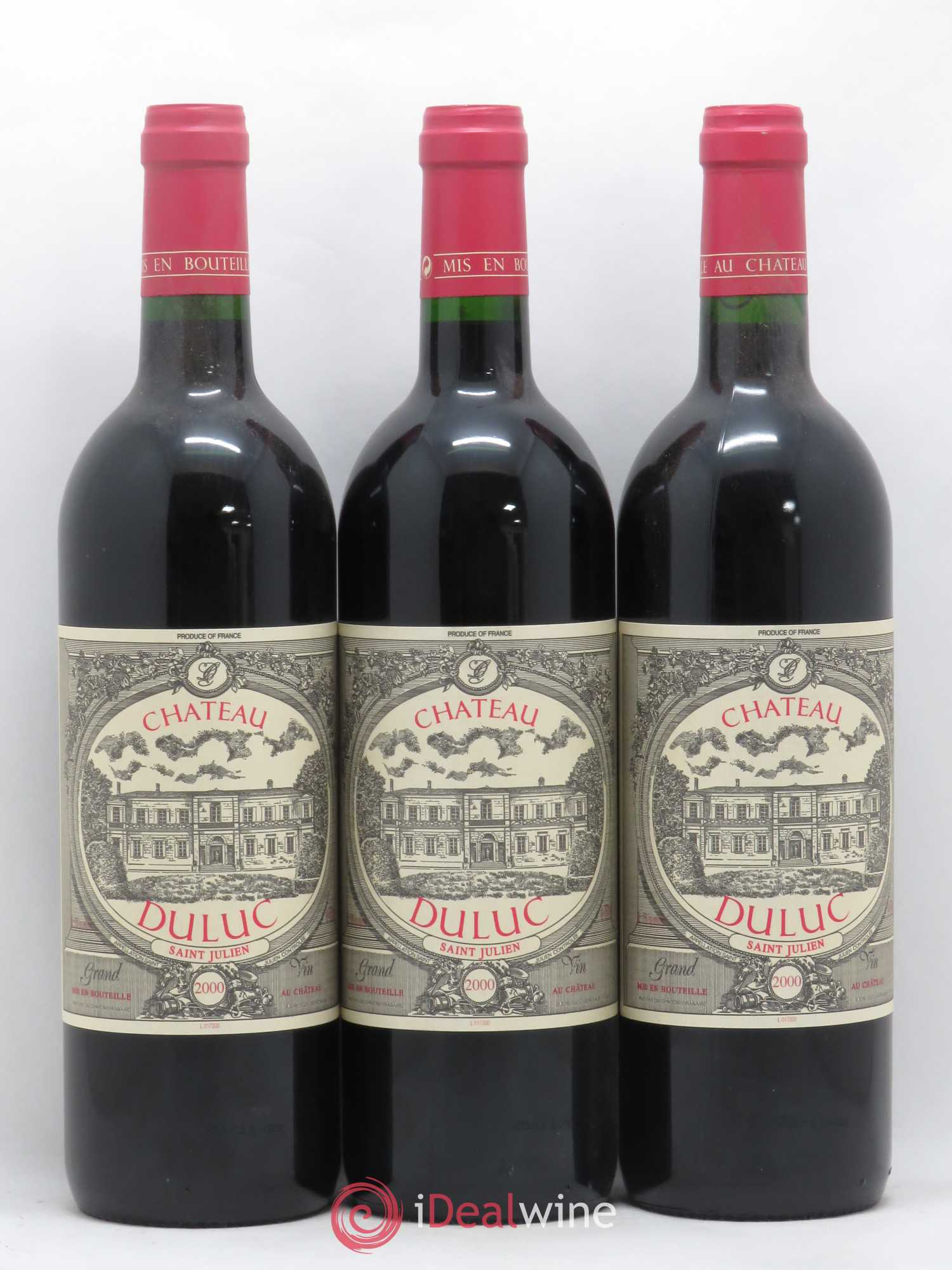 Duluc de Branaire Second Vin 2000 - Lot de 3 bouteilles - 0
