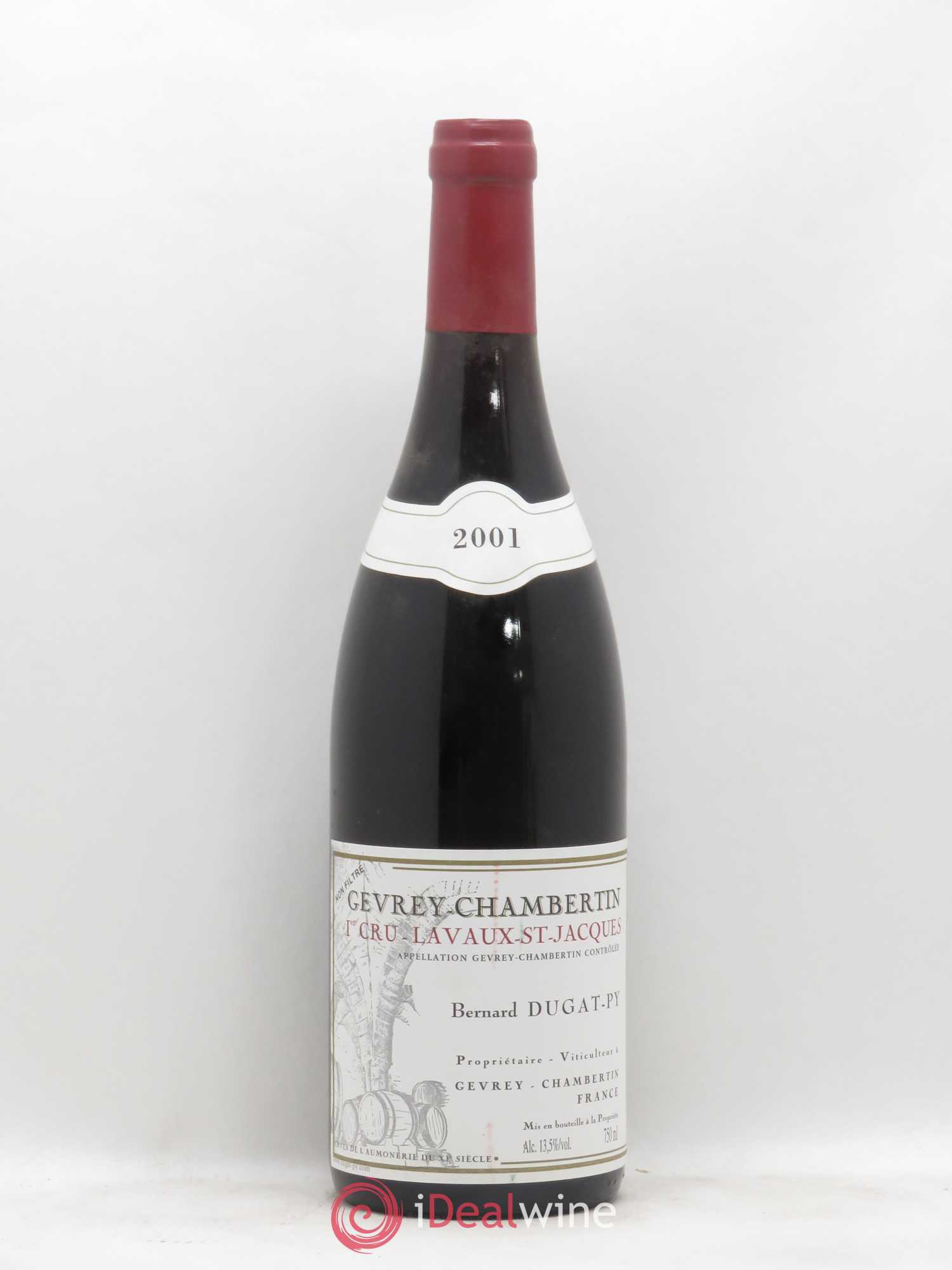 Gevrey-Chambertin 1er Cru Lavaux Saint Jacques Dugat-Py 2001 - Lot de 1 bouteille - 0