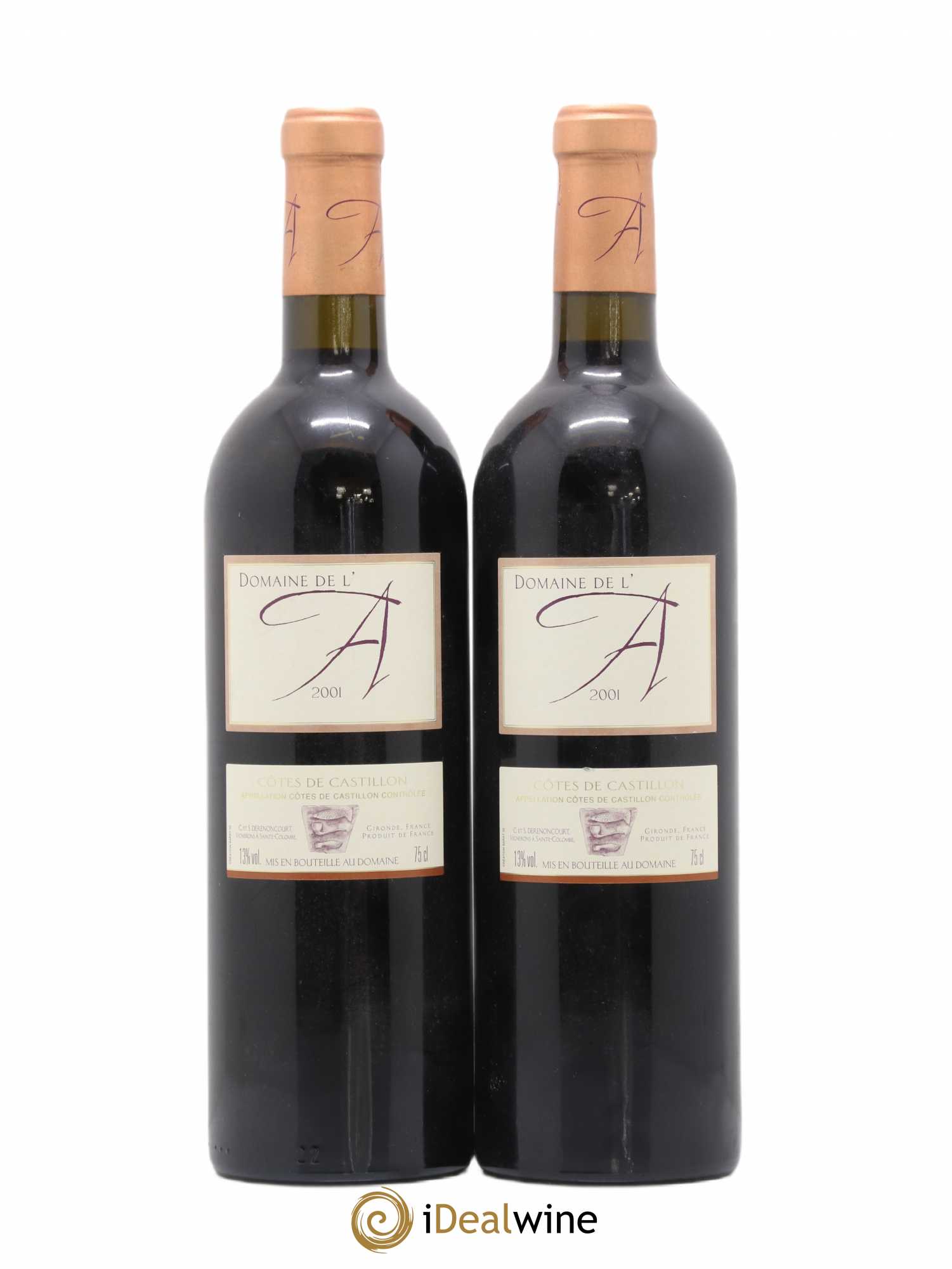 Domaine de l'A 2001 - Lot de 2 bouteilles - 0