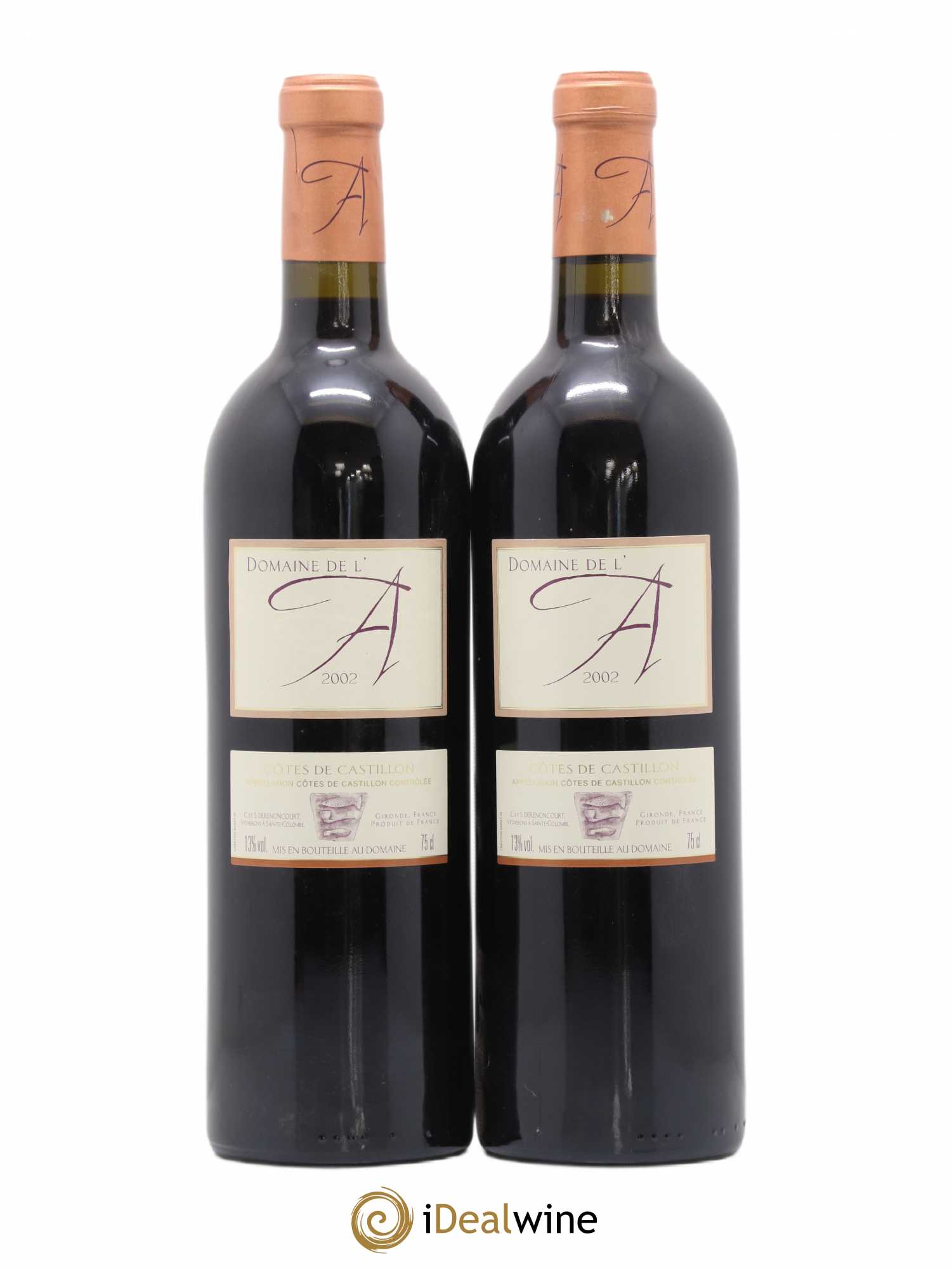 Domaine de l'A 2002 - Lot de 2 bouteilles - 0
