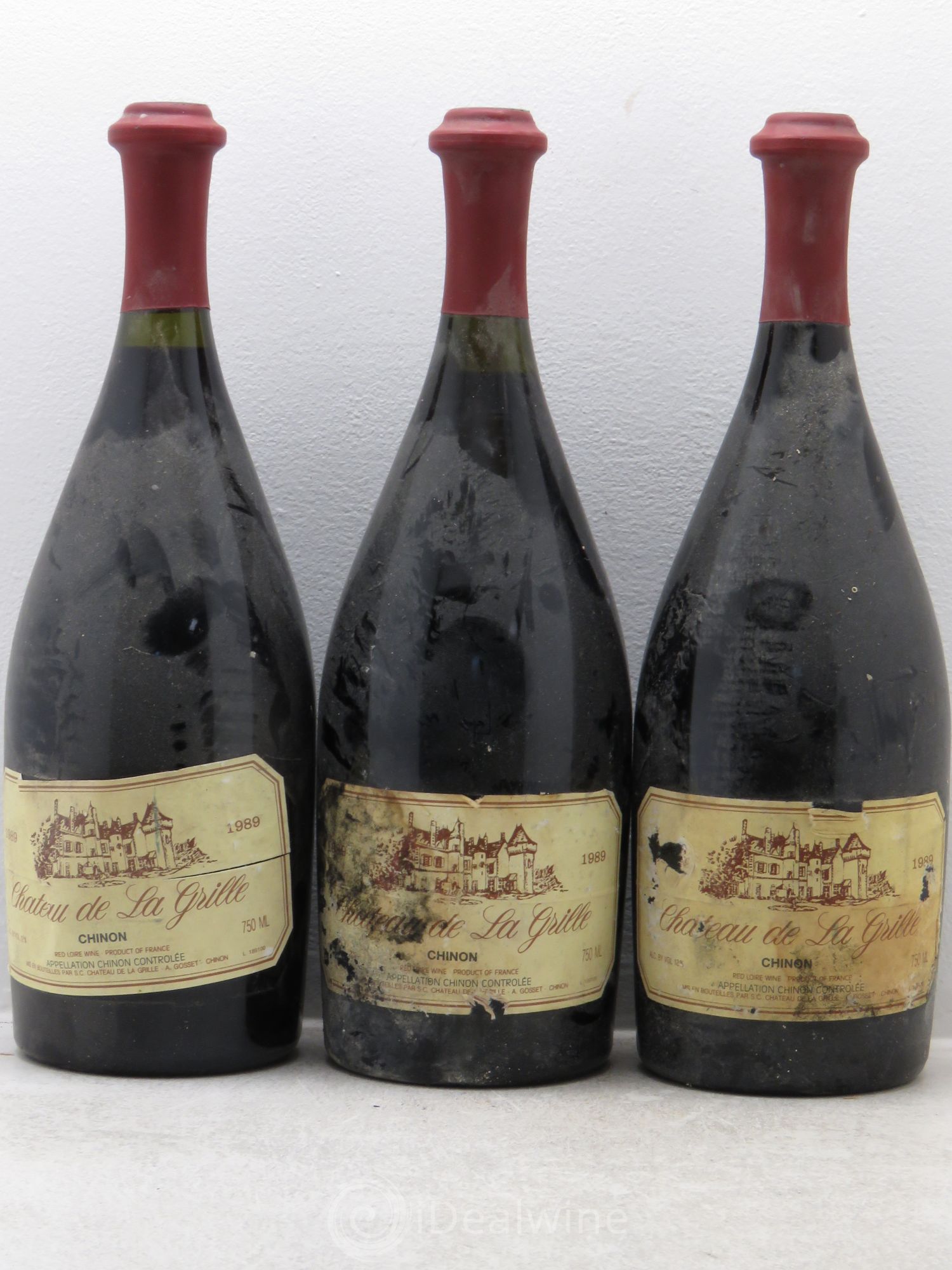 Chinon 1989 - Lot de 3 bouteilles - 0