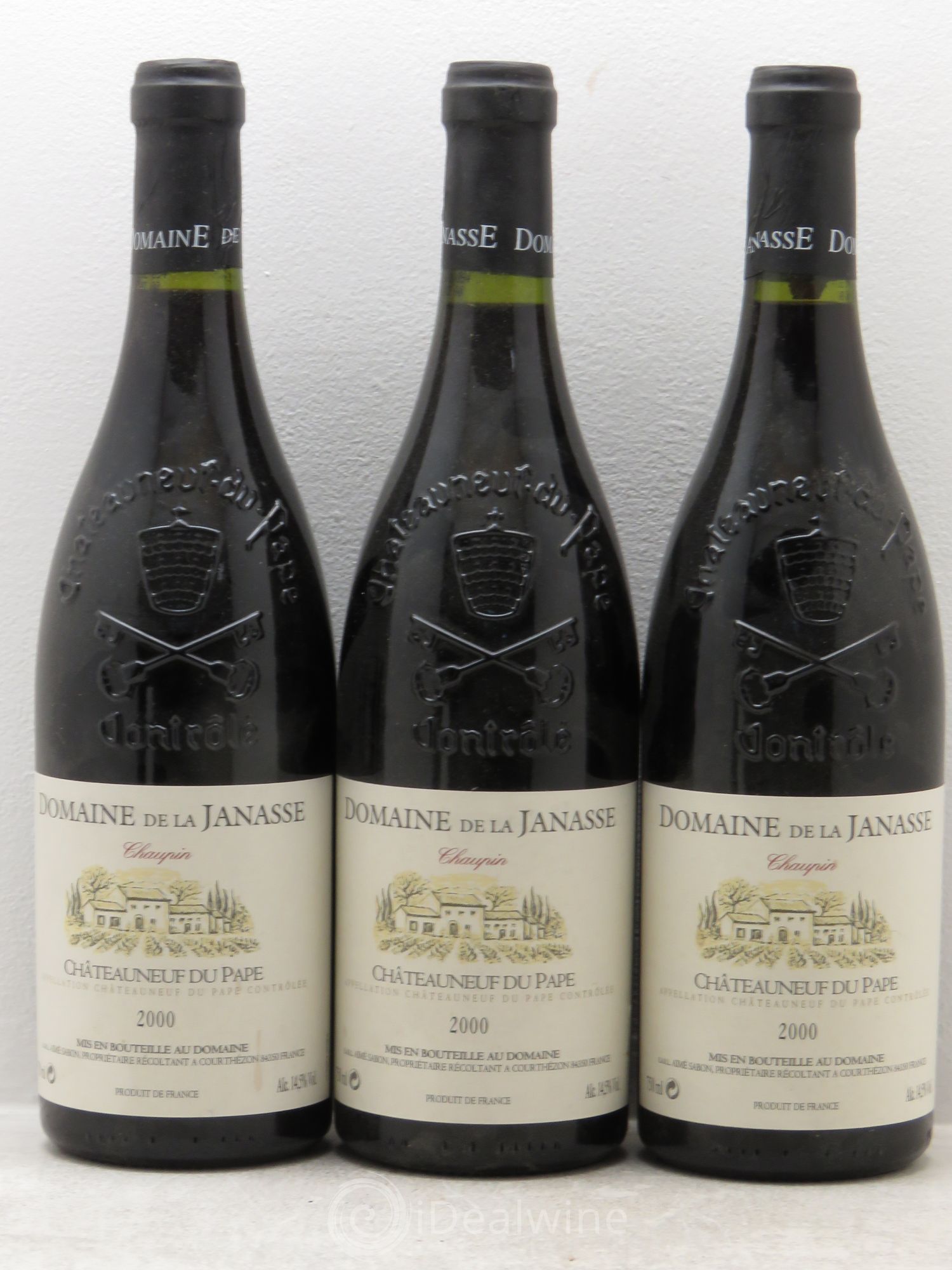 Châteauneuf-du-Pape Cuvée Chaupin La Janasse (Domaine de) 2000 - Lot de 3 bouteilles - 0