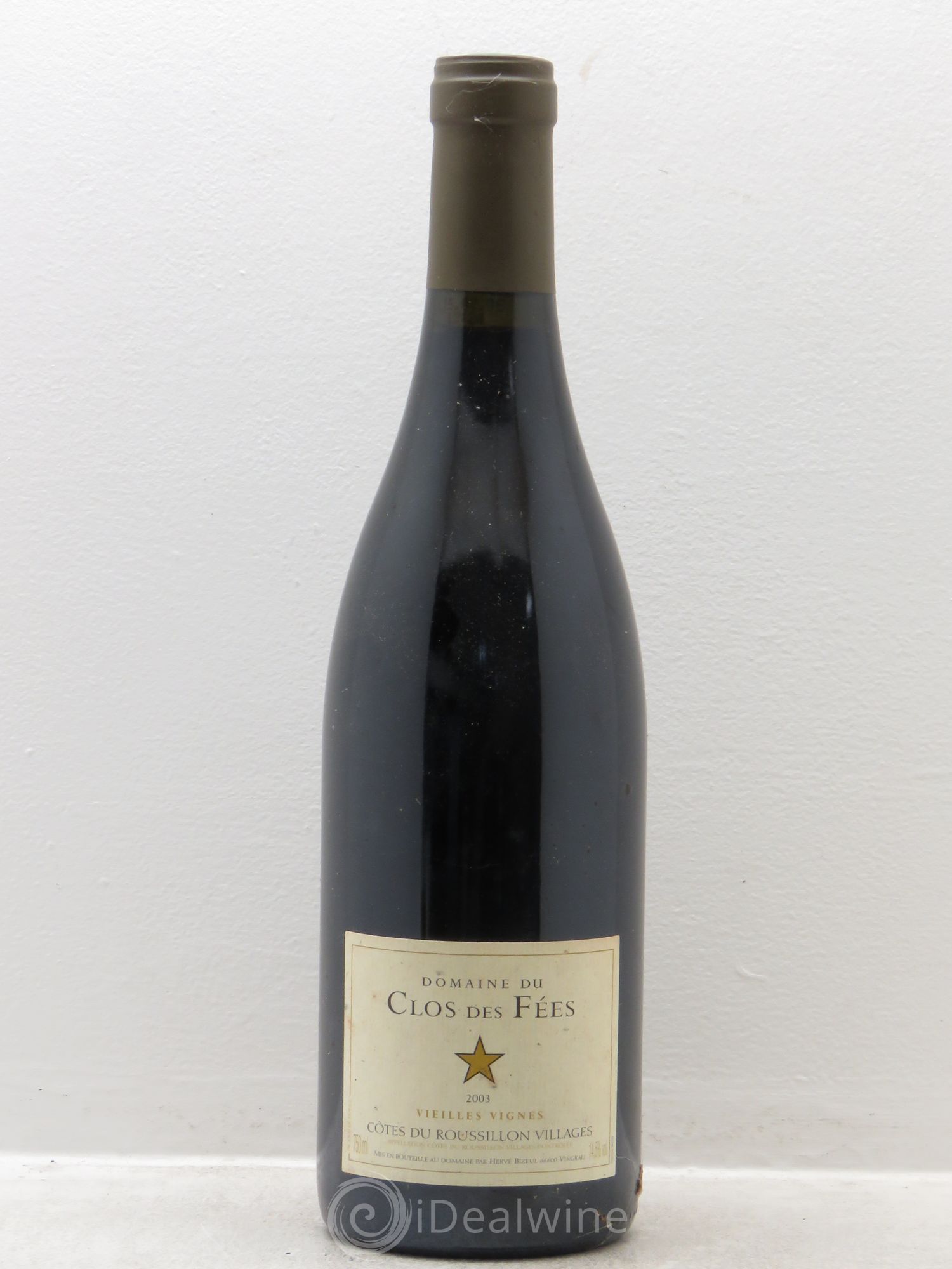Côtes du Roussillon Villages Clos des Fées Vieilles vignes Hervé Bizeul 2003 - Lot de 6 bouteilles - 0