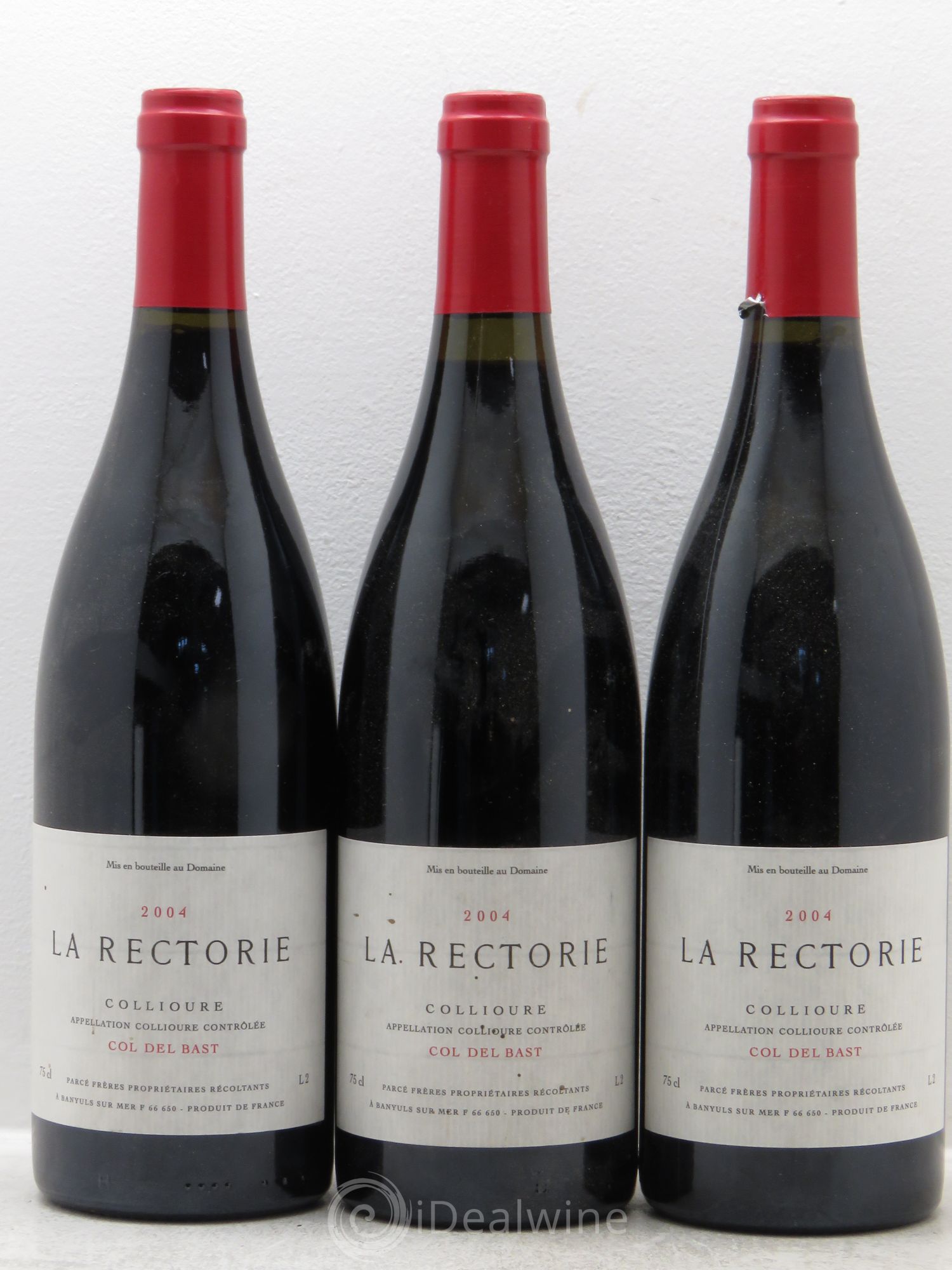 Collioure Col del Bast Domaine de la Rectorie 2004 - Posten von 3 Flaschen - 0