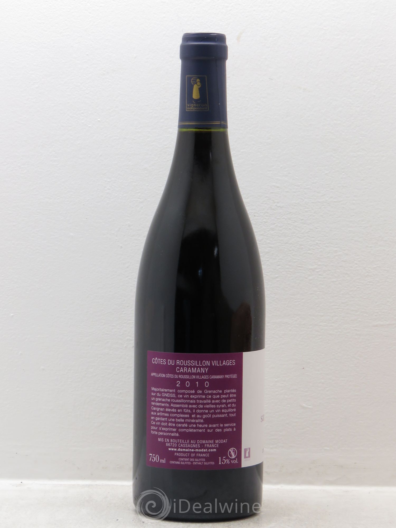Languedoc domaine modat sans plus attendre 2010 - Posten von 6 Flaschen - 1