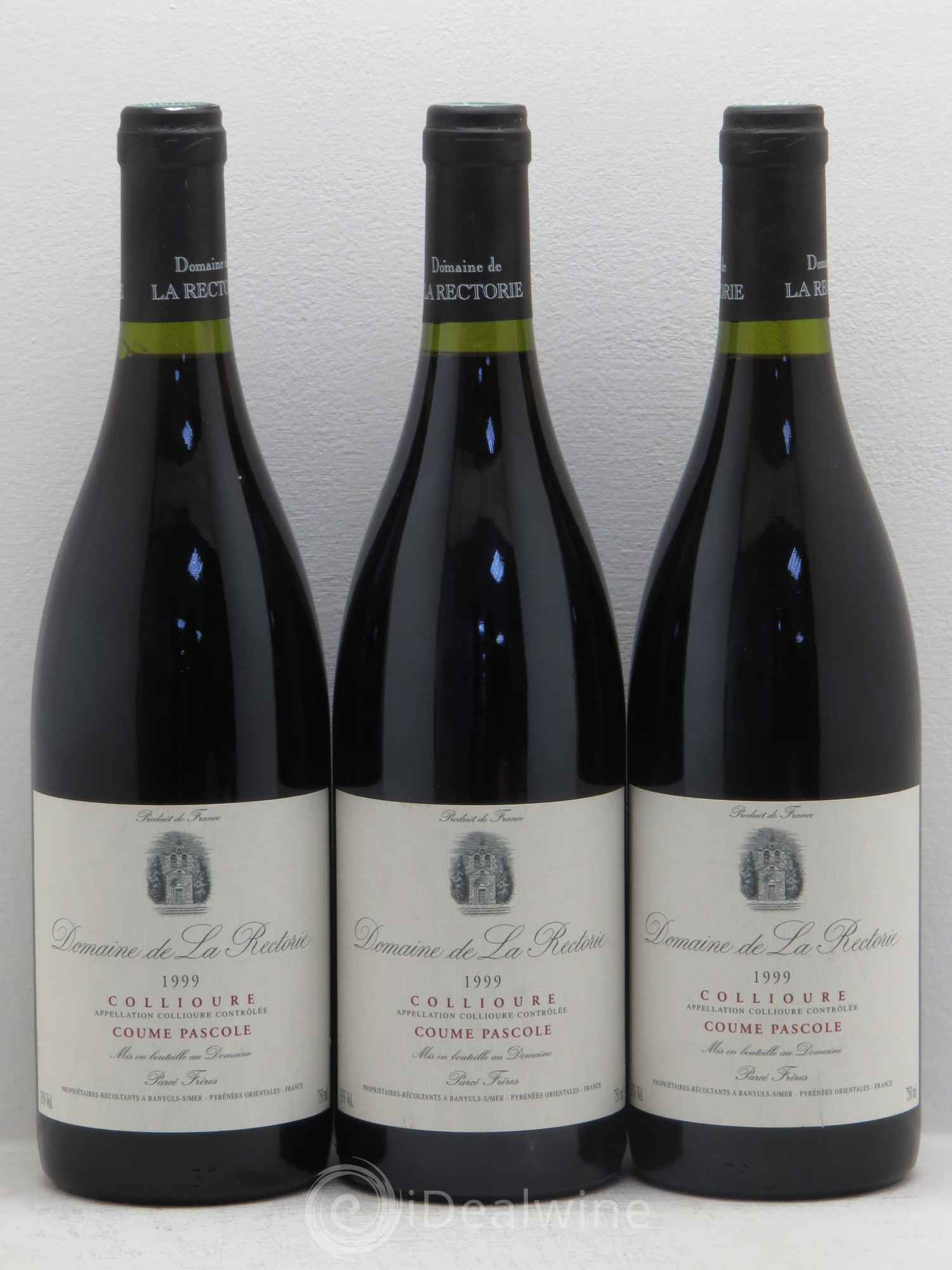 Collioure Coume Pascole - Domaine de la Rectorie 1999 - Posten von 3 Flaschen - 0