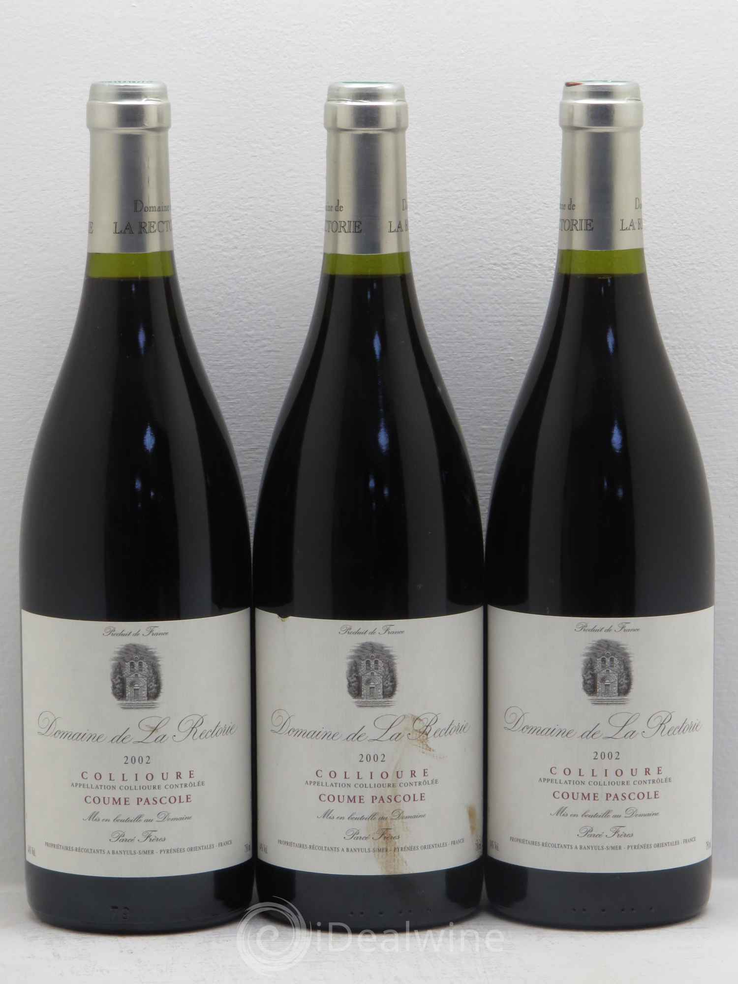 Collioure Coume Pascole - Domaine de la Rectorie 2002 - Posten von 3 Flaschen - 0