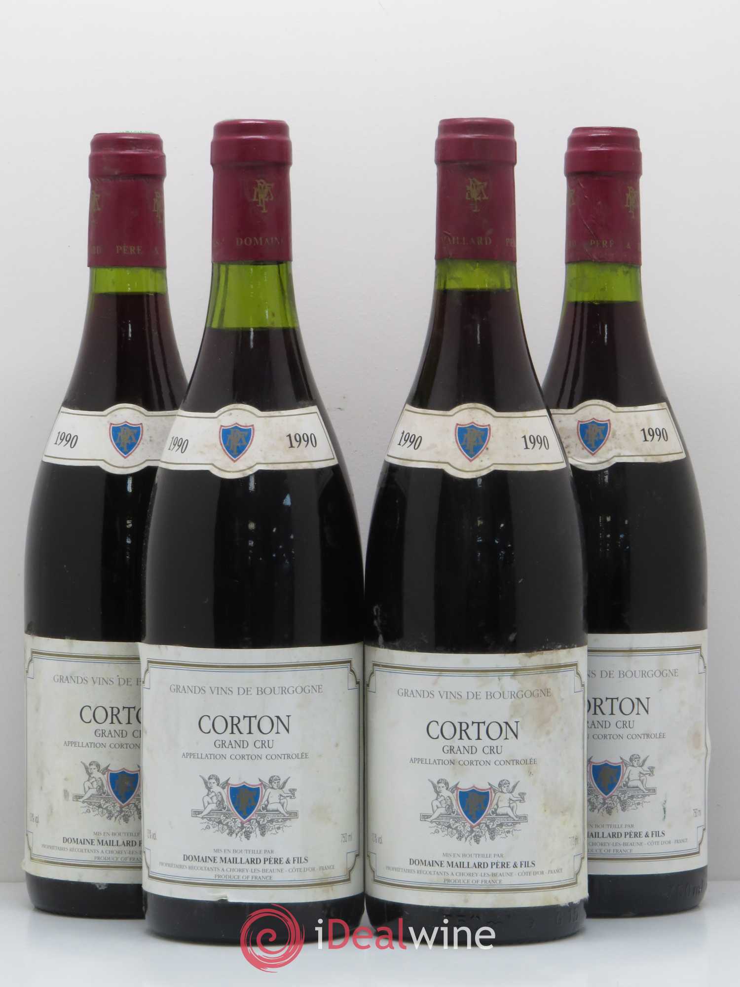Corton Grand Cru Maillard et Fils (Domaine) 1990 - Lot de 4 bouteilles - 0