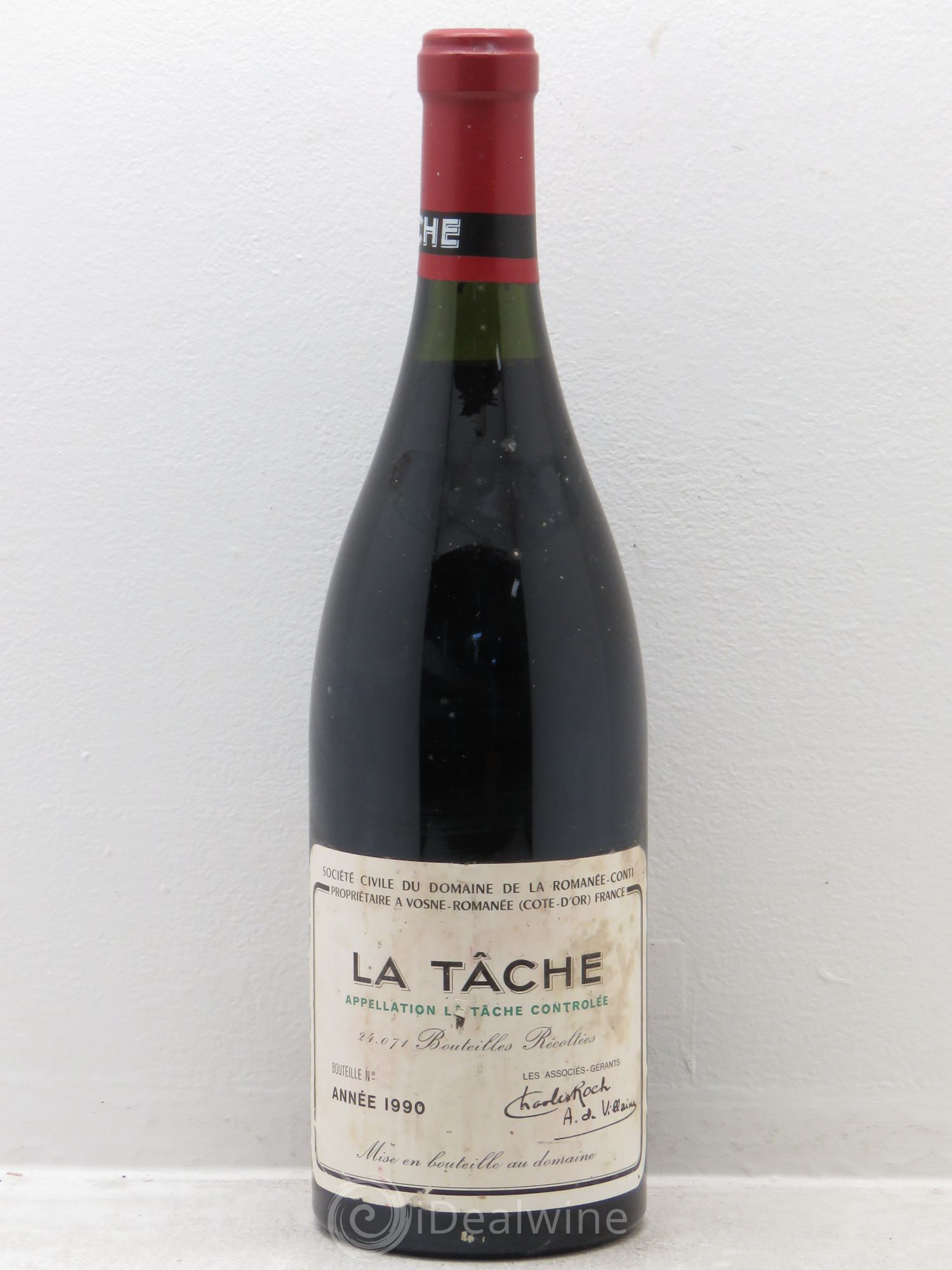 La Tâche Grand Cru Domaine de la Romanée-Conti 1990 - Lot de 1 bouteille - 0