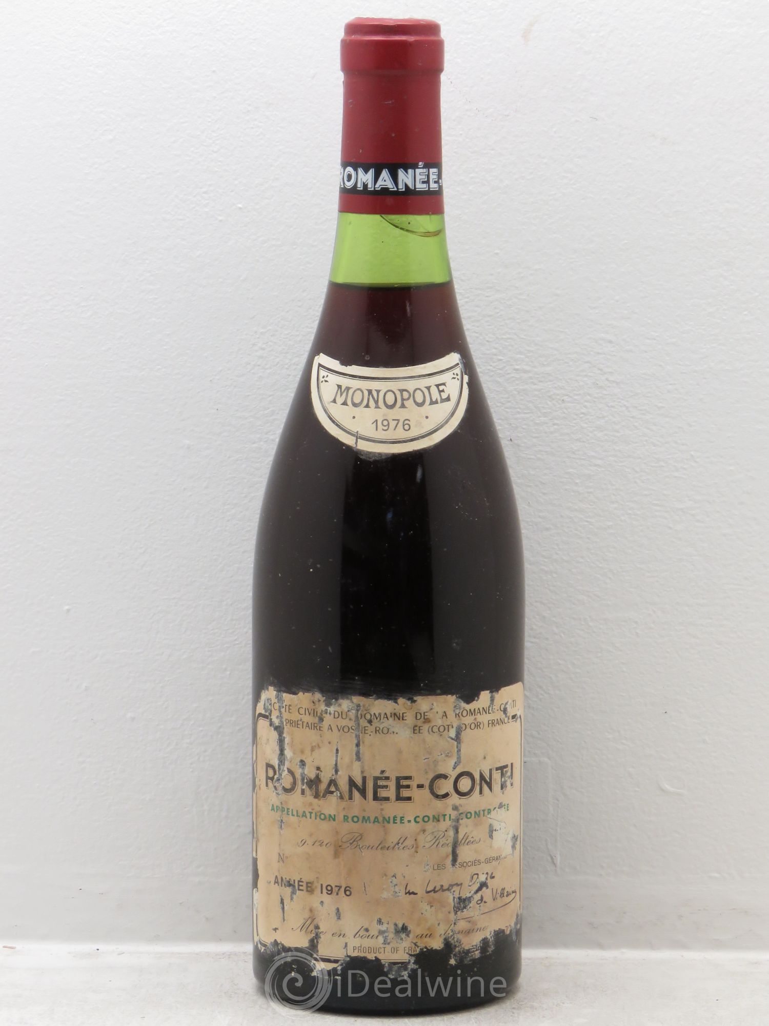 Romanée-Conti Grand Cru Domaine de la Romanée-Conti 1976 - Lot de 1 bouteille - 0