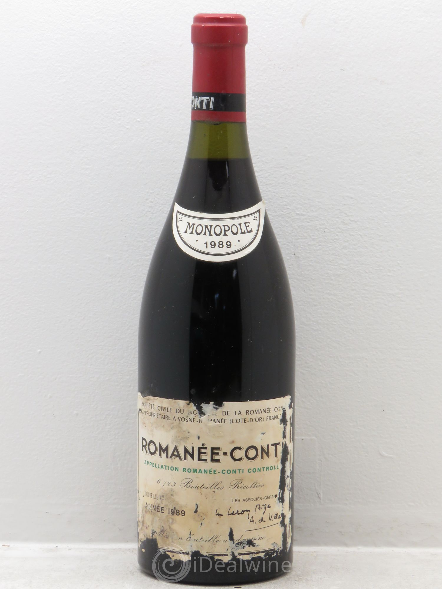 Romanée-Conti Grand Cru Domaine de la Romanée-Conti 1989 - Lot de 1 bouteille - 0