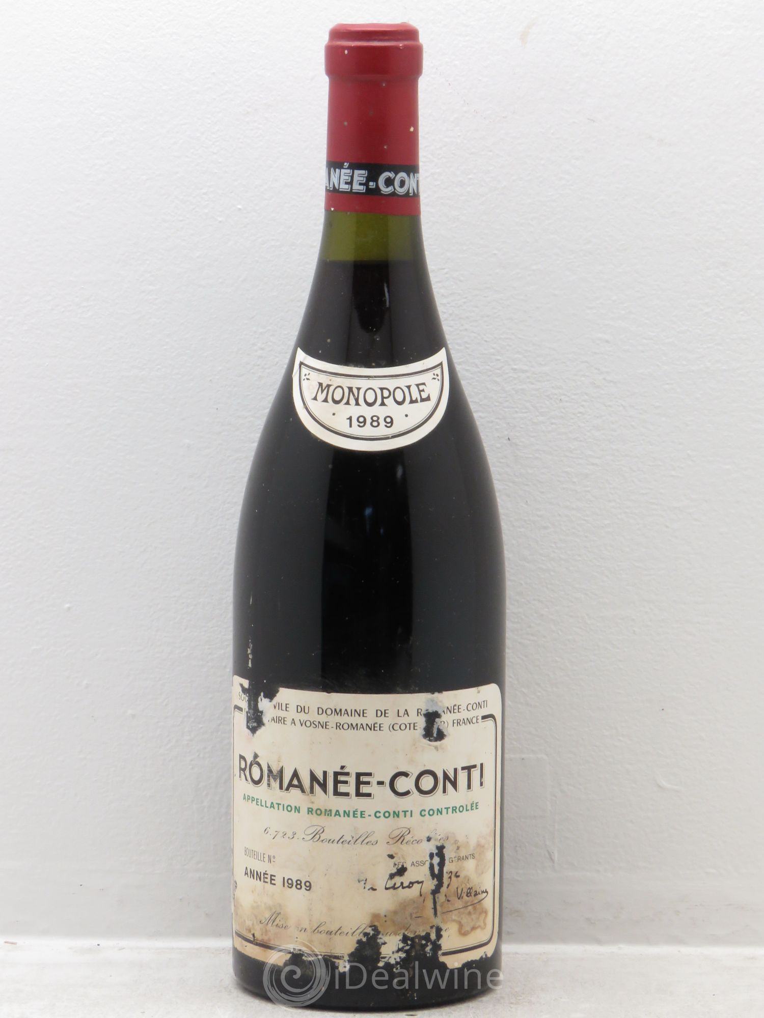 Romanée-Conti Grand Cru Domaine de la Romanée-Conti 1989 - Lot de 1 bouteille - 0
