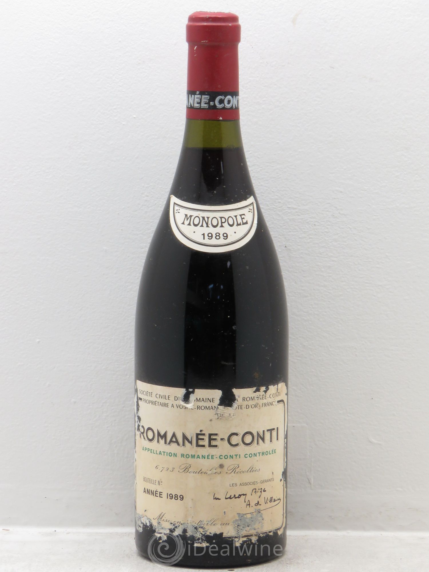 Romanée-Conti Grand Cru Domaine de la Romanée-Conti 1989 - Lot de 1 bouteille - 0