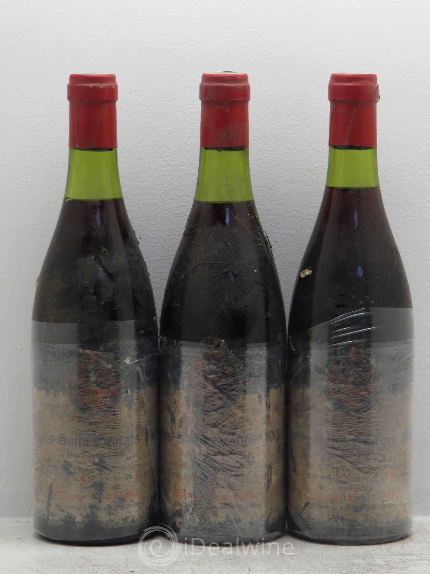 Nuits-Saint-Georges Tastevinage 1966 - Lot de 3 bouteilles - 0