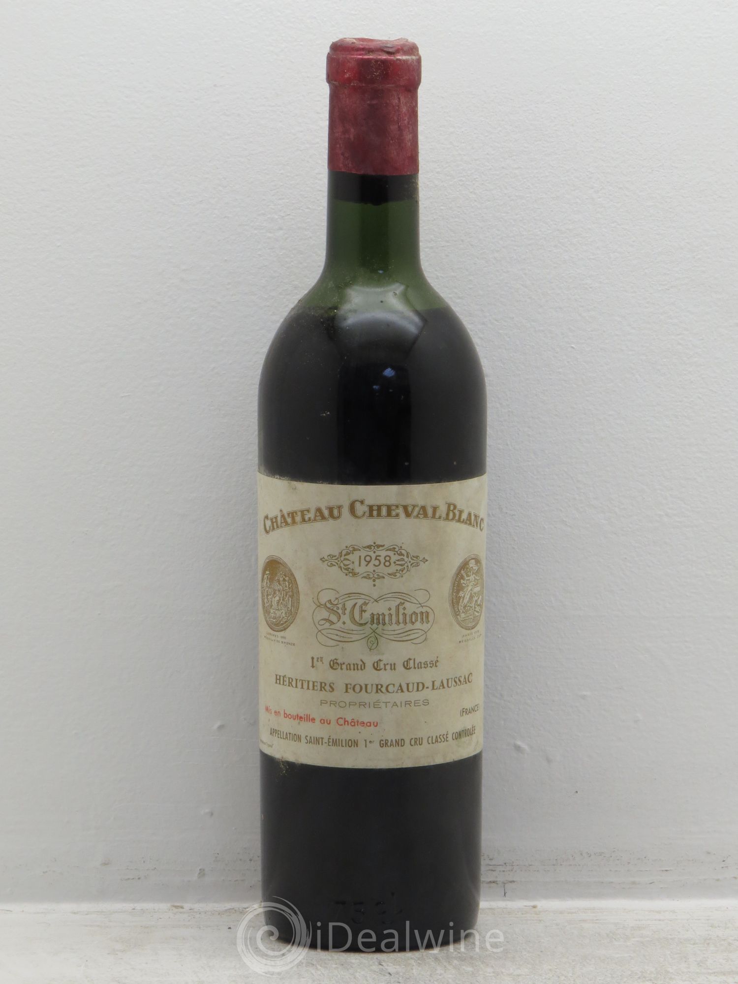 Château Cheval Blanc 1er Grand Cru Classé A 1958 - Lot de 1 bouteille - 0