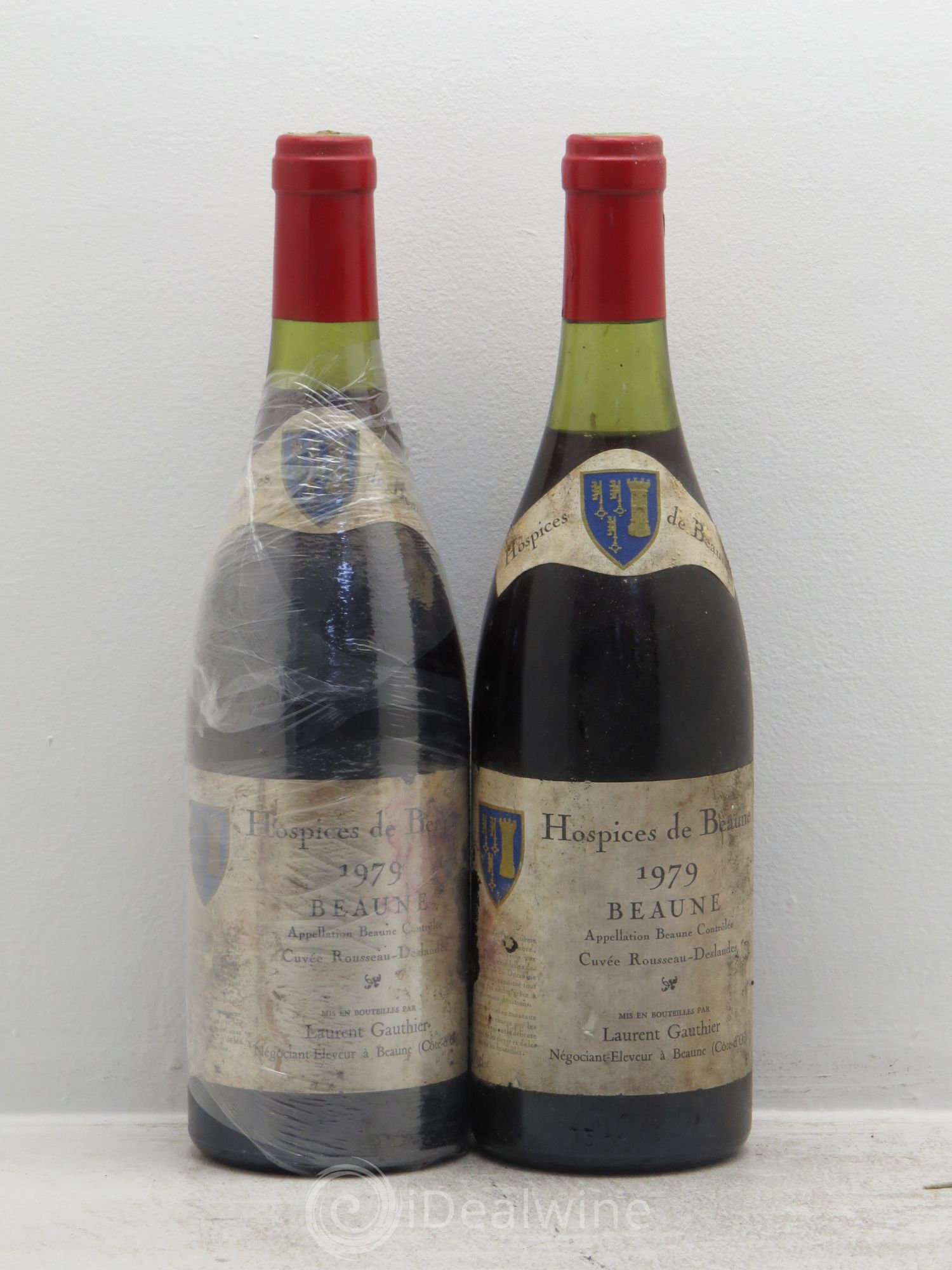 Beaune Hospices de Beaune CUvée Rousseau Deslandes Laurent Gauthier 1979 - Posten von 2 Flaschen - 0