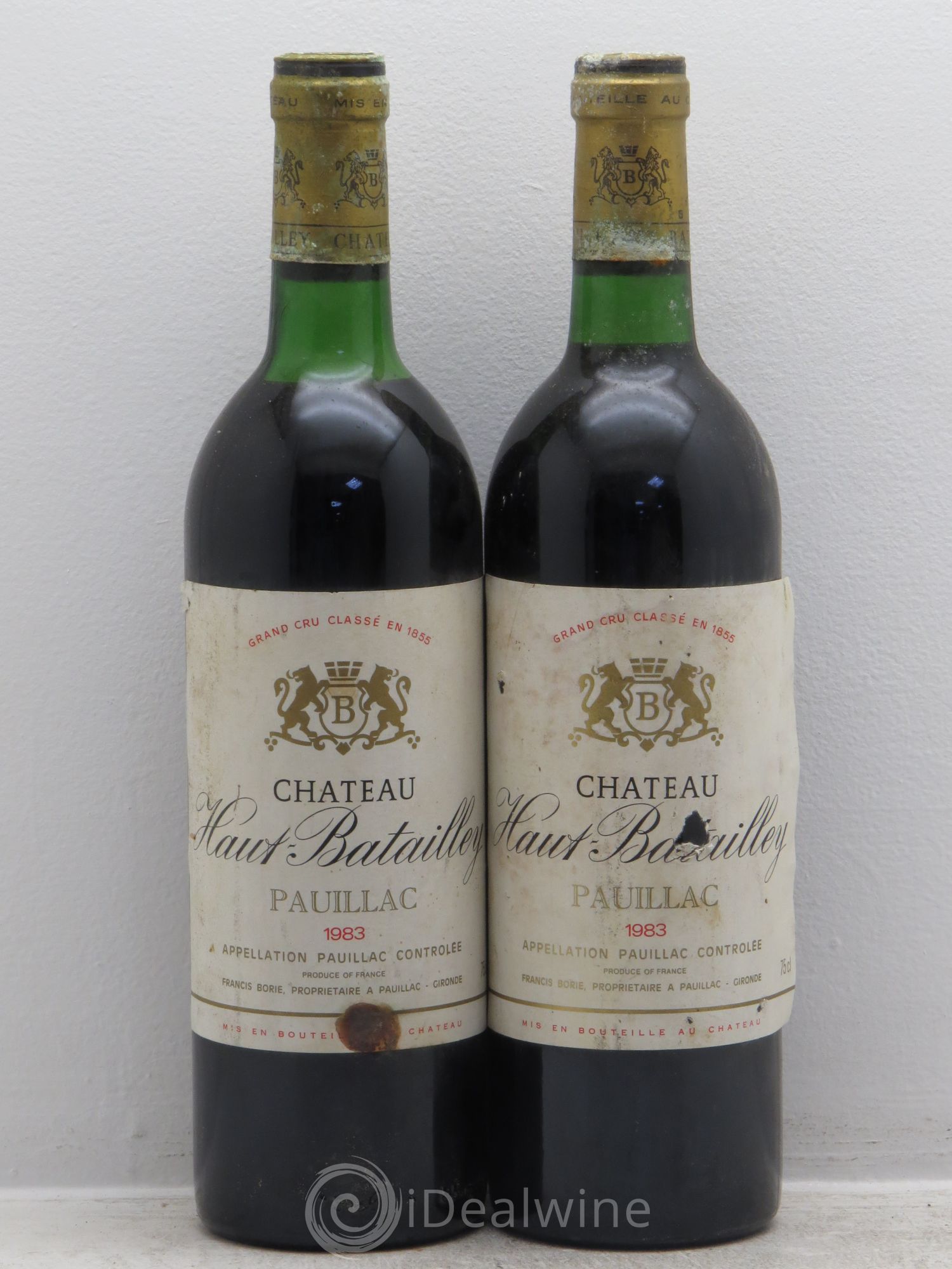 Château Haut Batailley 5ème Grand Cru Classé 1983 - Lot de 2 bouteilles - 0
