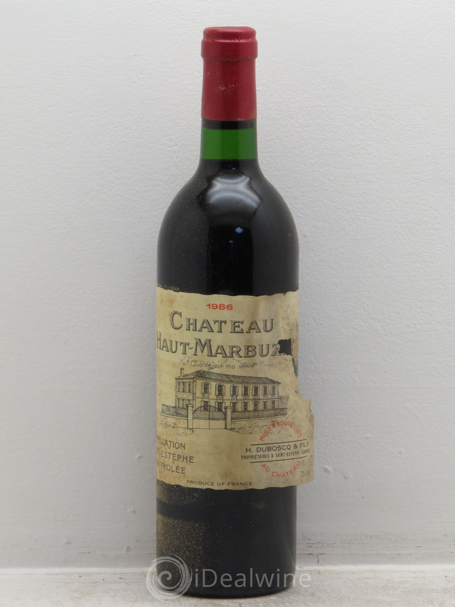 Château Haut Marbuzet 1986 - Lot de 12 bouteilles - 0