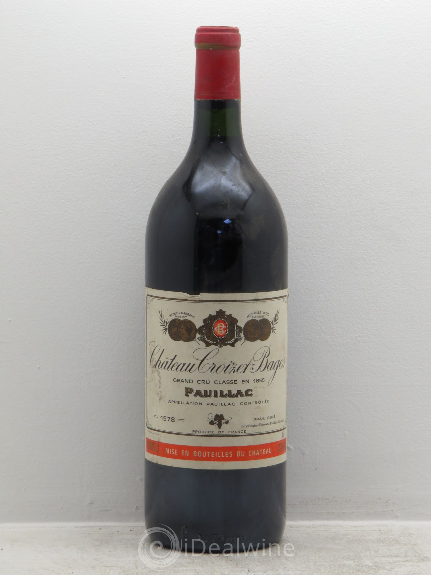 Château Croizet Bages 5ème Grand Cru Classé 1978 - Lot de 1 magnum - 0