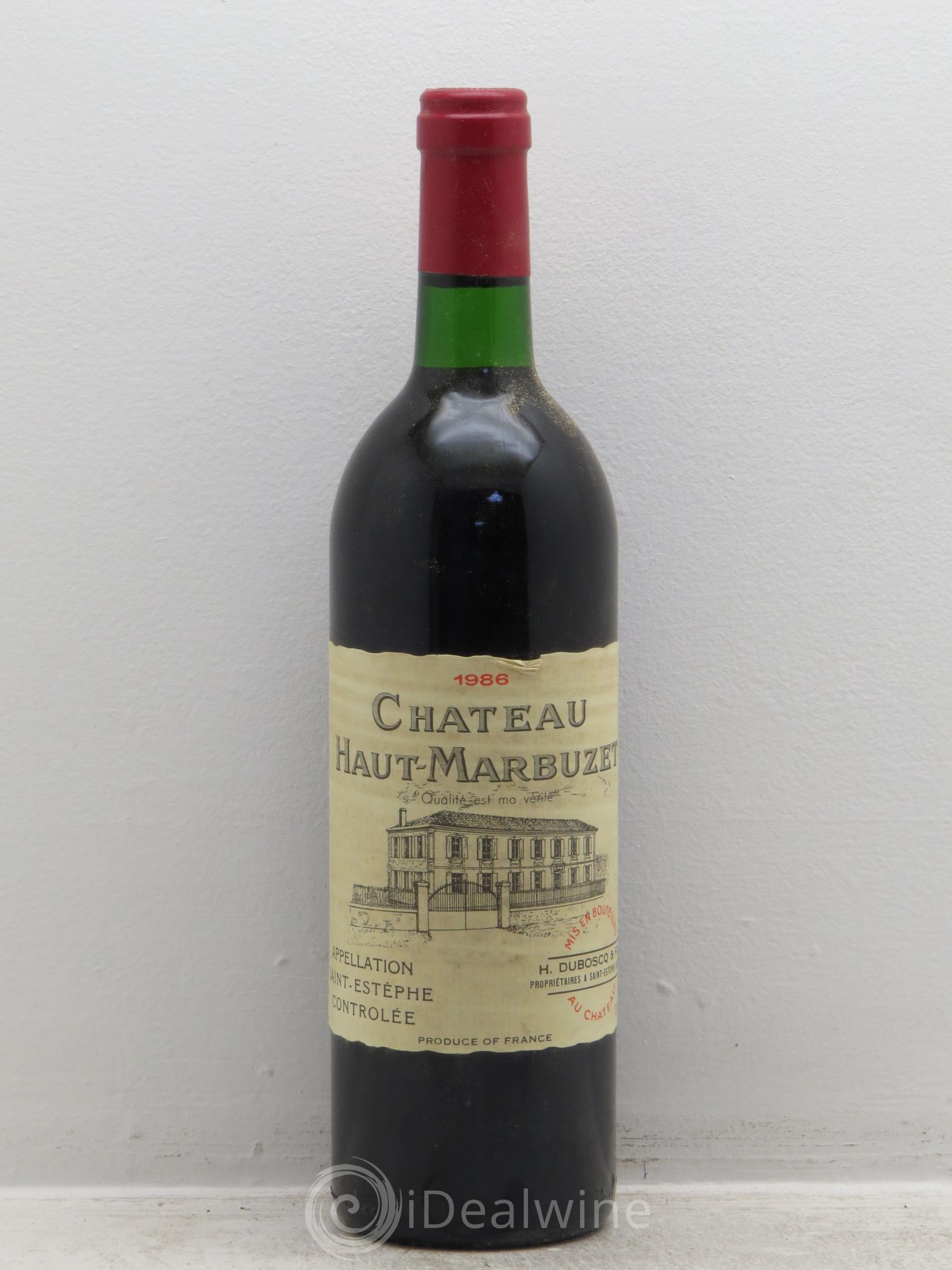 Château Haut Marbuzet 1986 - Lot de 12 bouteilles - 0