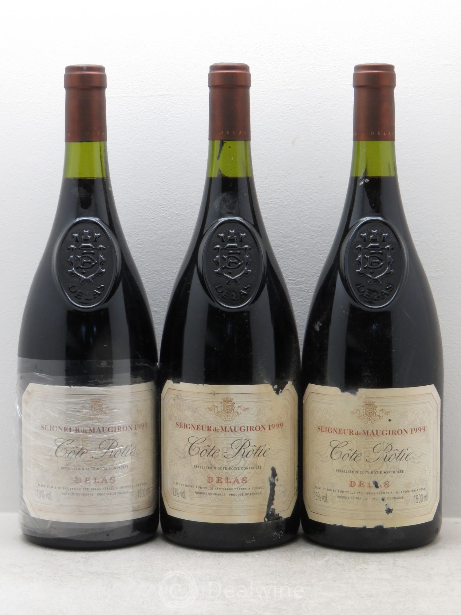 Côte-Rôtie Seigneur de Maugiron Delas Frères 1999 - Lot de 3 magnums - 0
