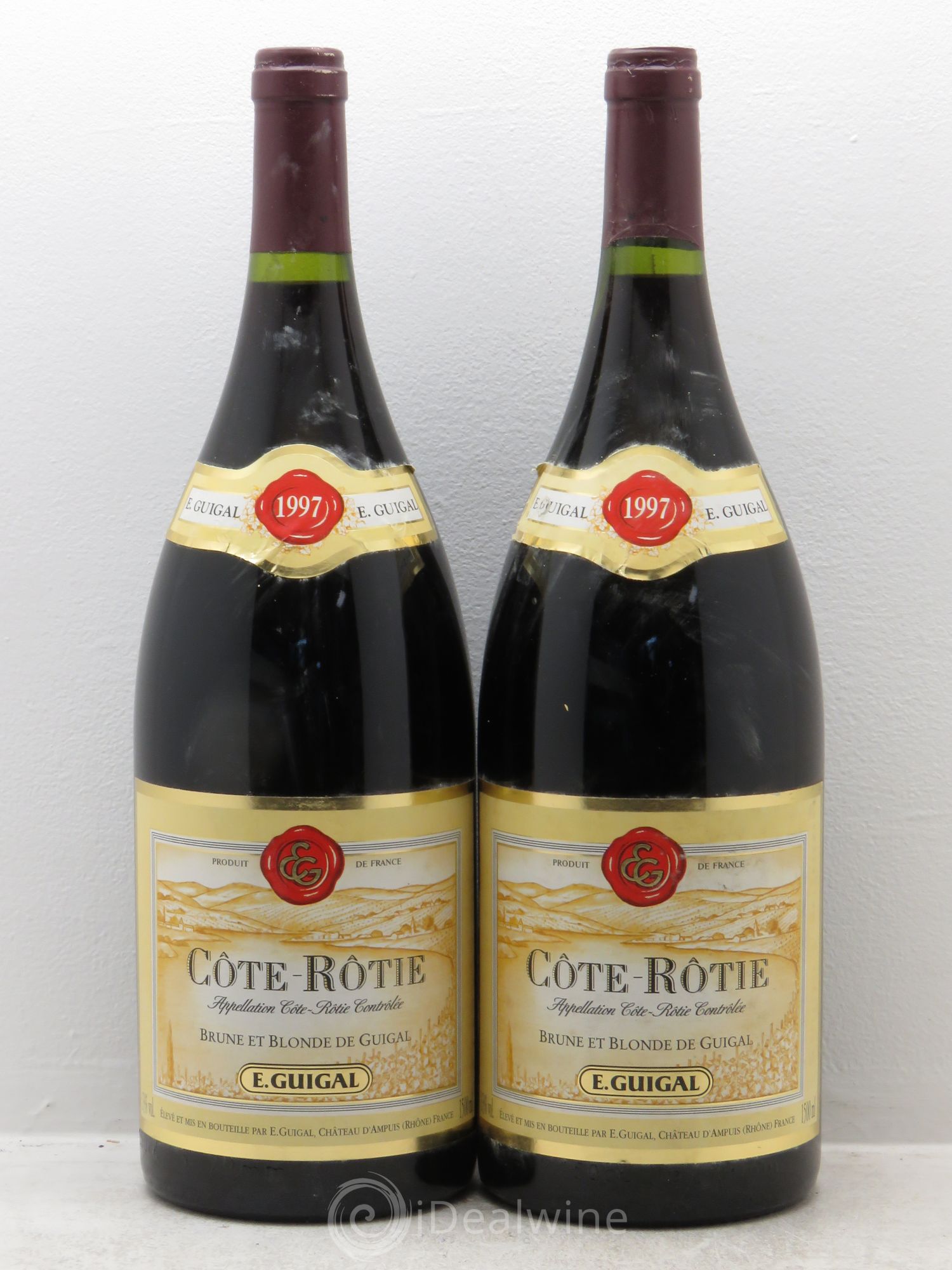 Côte-Rôtie Côtes Brune et Blonde Guigal 1997 - Lot de 2 magnums - 0