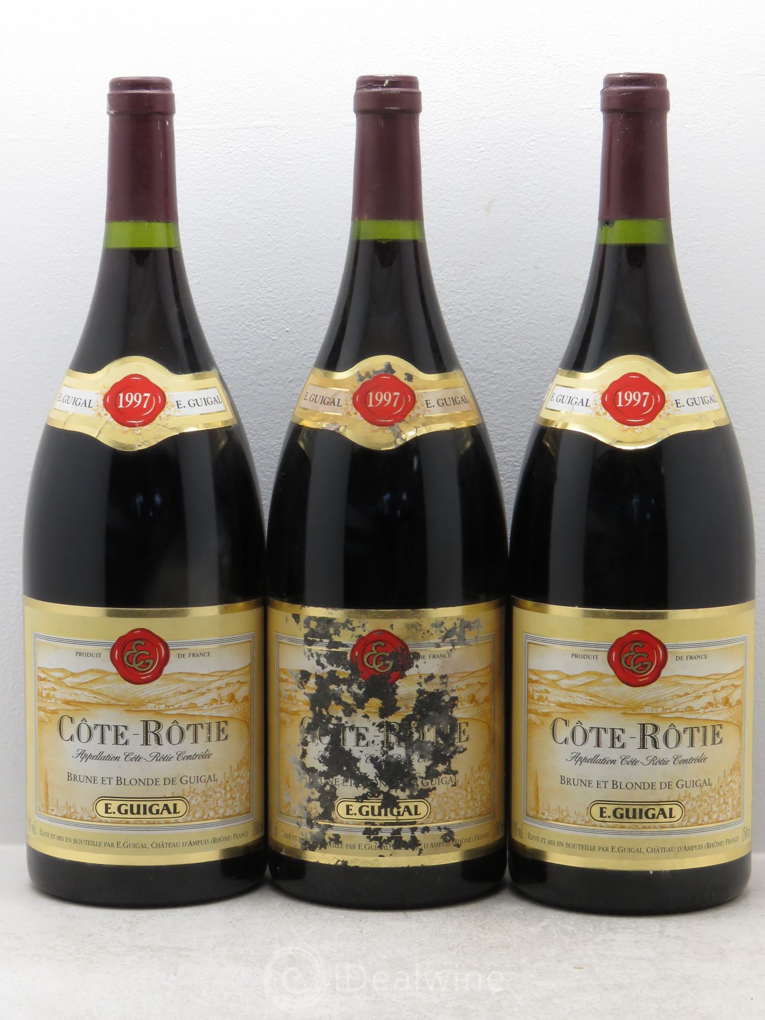 Côte-Rôtie Côtes Brune et Blonde Guigal 1997 - Lot de 3 magnums - 0