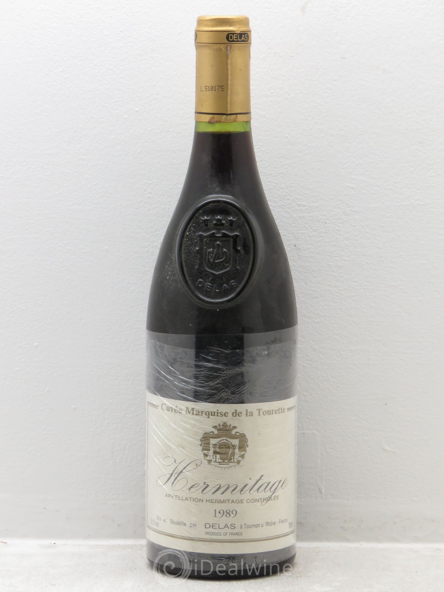 Hermitage Marquise de la Tourette Delas Frères 1989 - Lot de 1 bouteille - 0