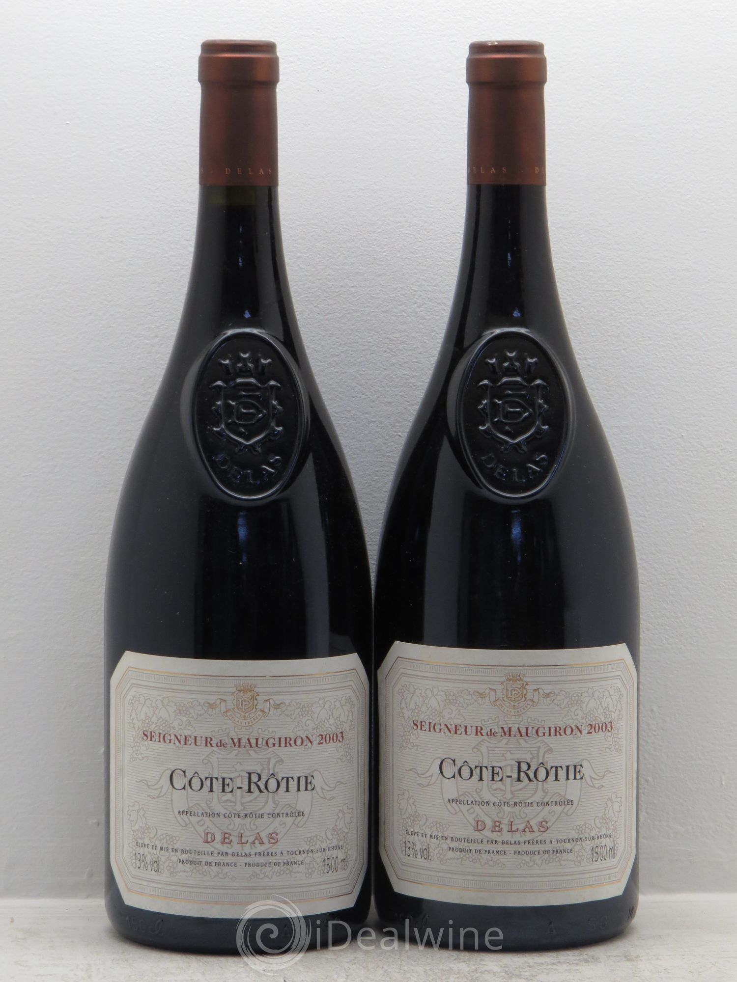 Côte-Rôtie Seigneur de Maugiron Delas Frères 2003 - Lot de 2 magnums - 0