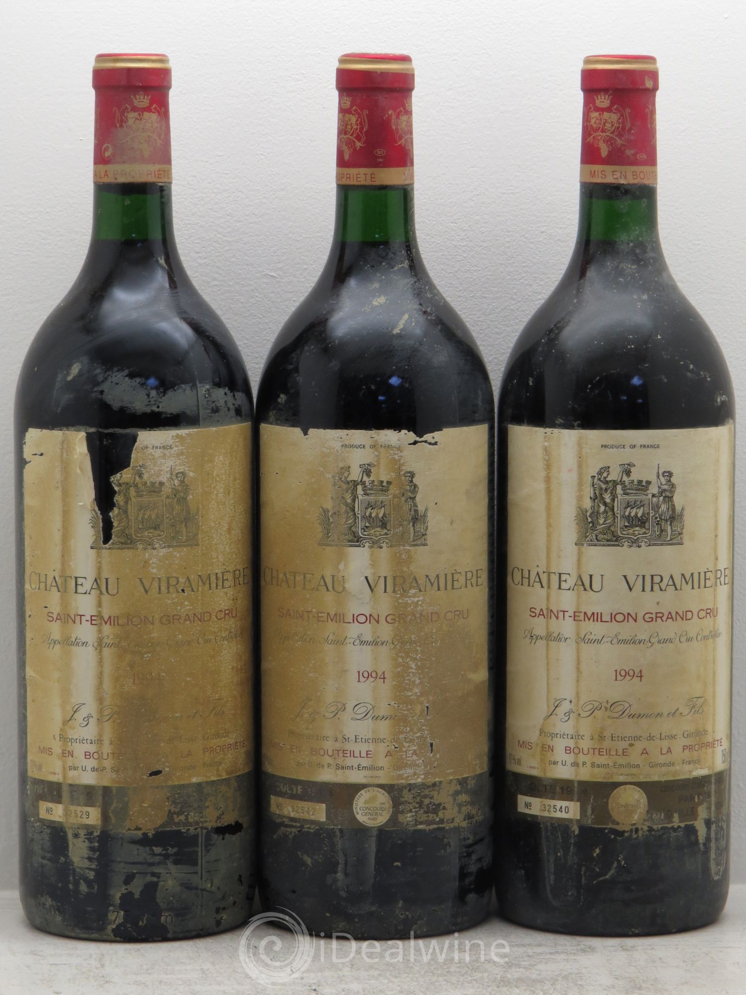 Saint-Émilion Château Viramière 1994 - Posten von 3 Magnum - 0