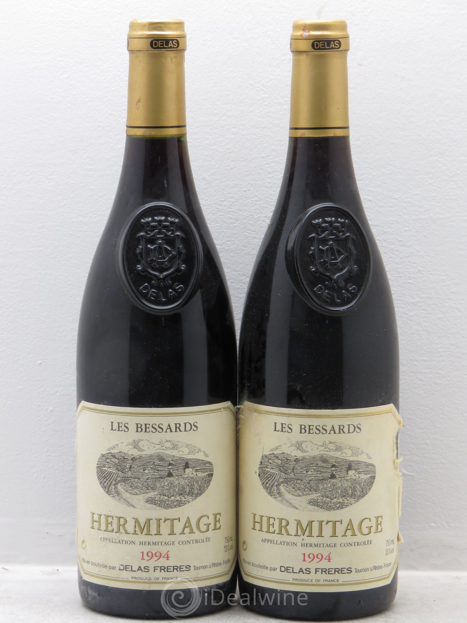 Hermitage Les Bessards Delas Frères 1994 - Lot de 2 bouteilles - 0