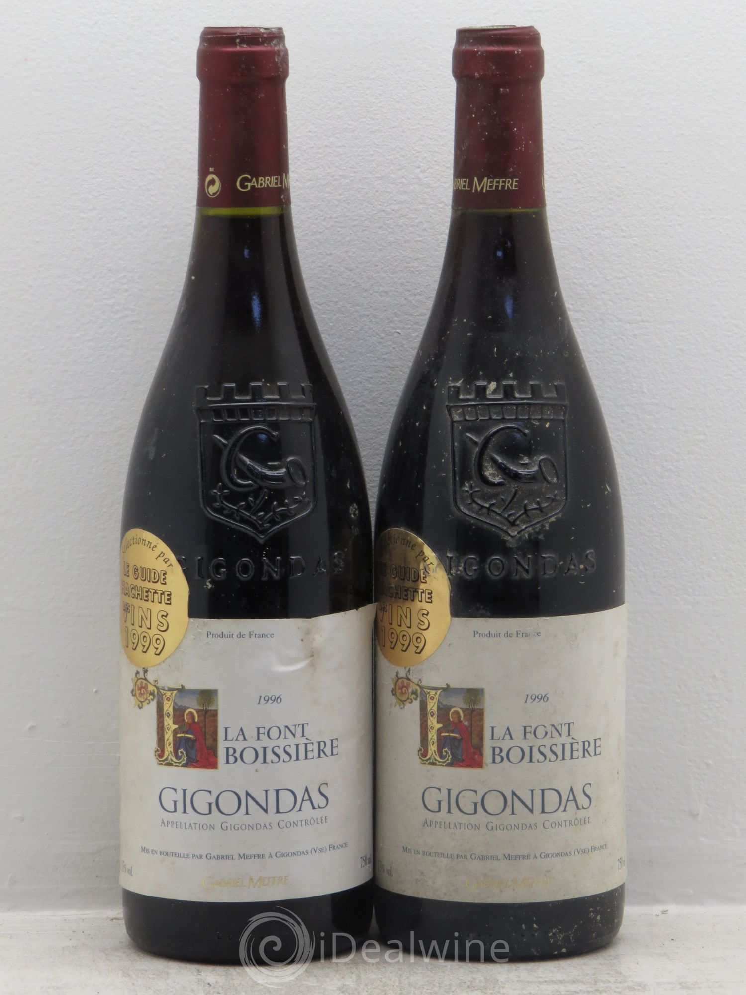 Gigondas Font boissière 1996 - Posten von 2 Flaschen - 0