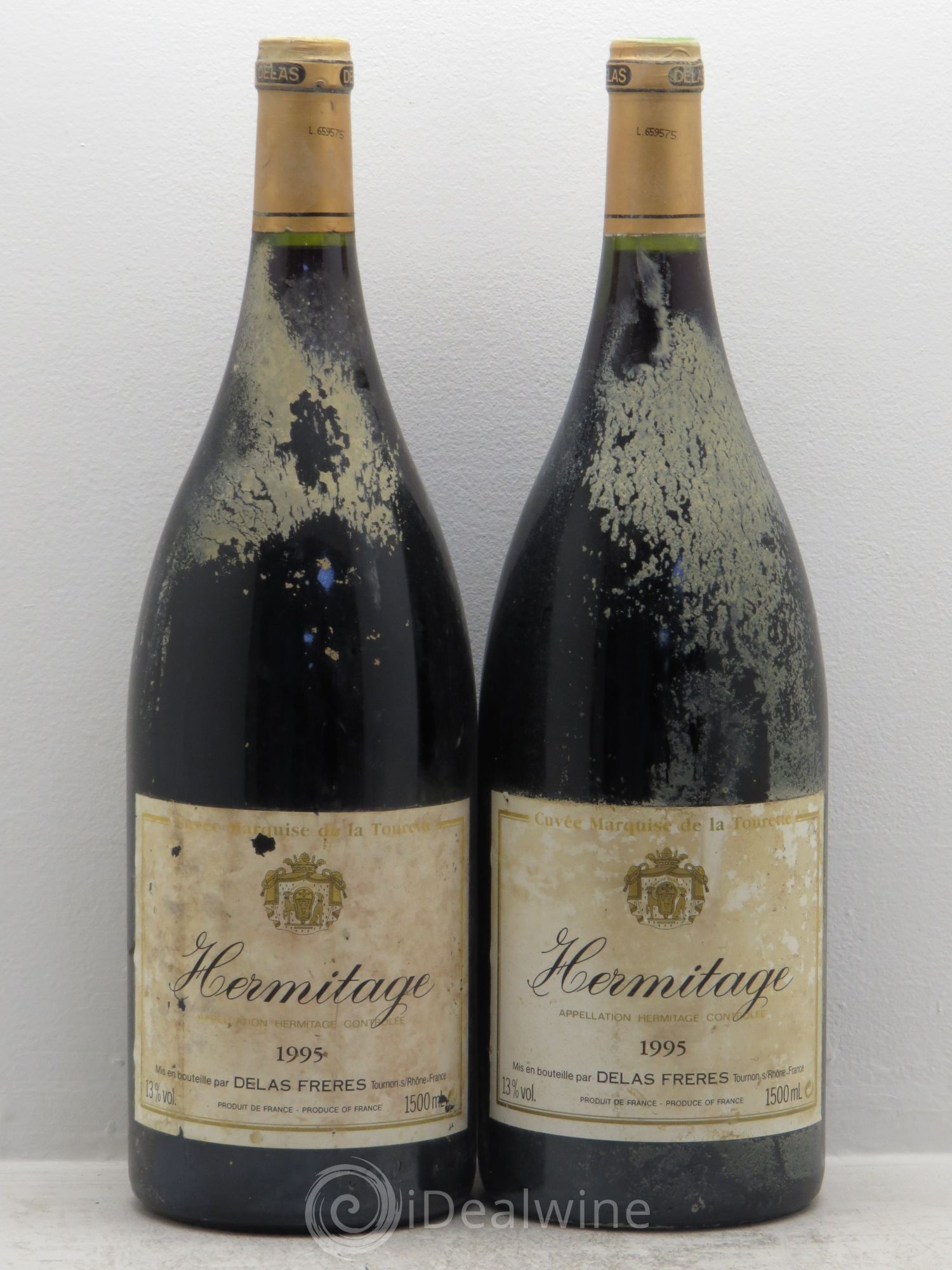 Hermitage Marquise de la Tourette Delas Frères 1995 - Lot de 2 magnums - 0